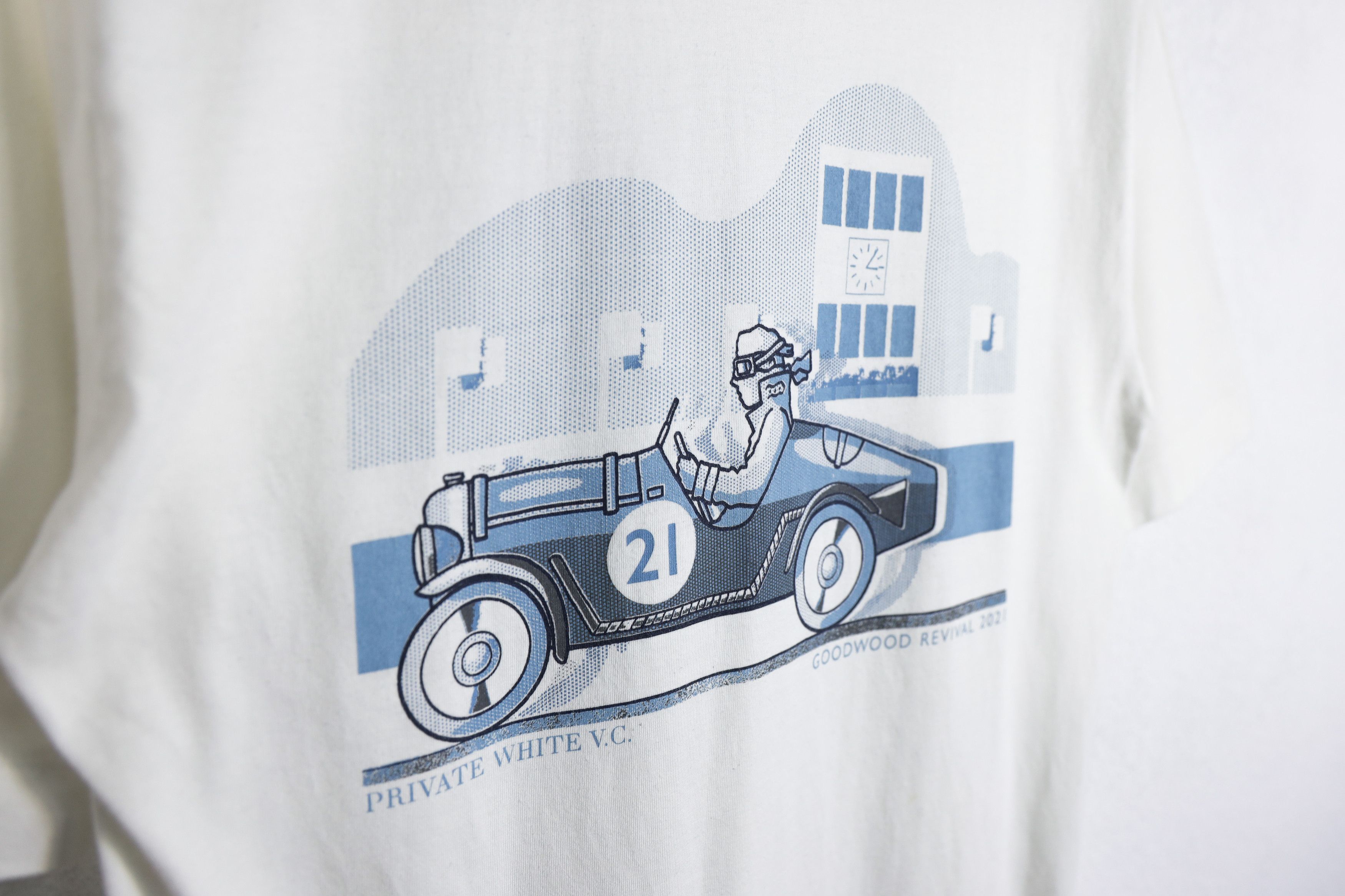 Private White V.C. Private White V.C. Goodwood Revival 2021 Print Tee T-shirt Size US L / EU 52-54 / 3 - 11 Thumbnail