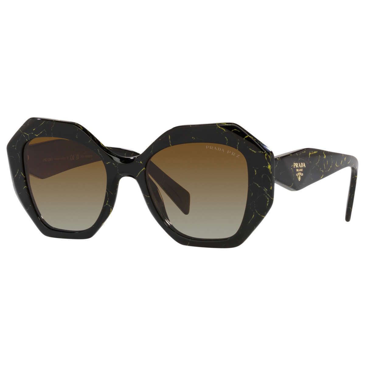 Prada NEW PRADA PR16WSF-19D6E1-53 Black Yellow Size ONE SIZE - 1 Thumbnail