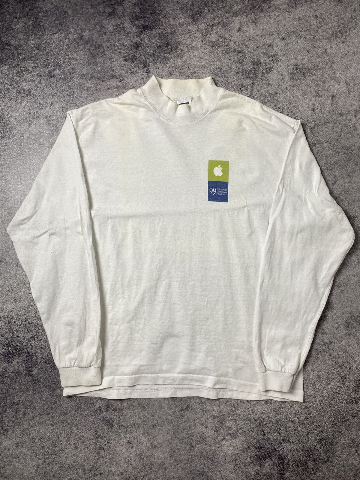 Apple 90s VINTAGE APPLE WWDC 99 WHITE LONGSLEEVE Size US L / EU 52-54 / 3 - 1 Thumbnail