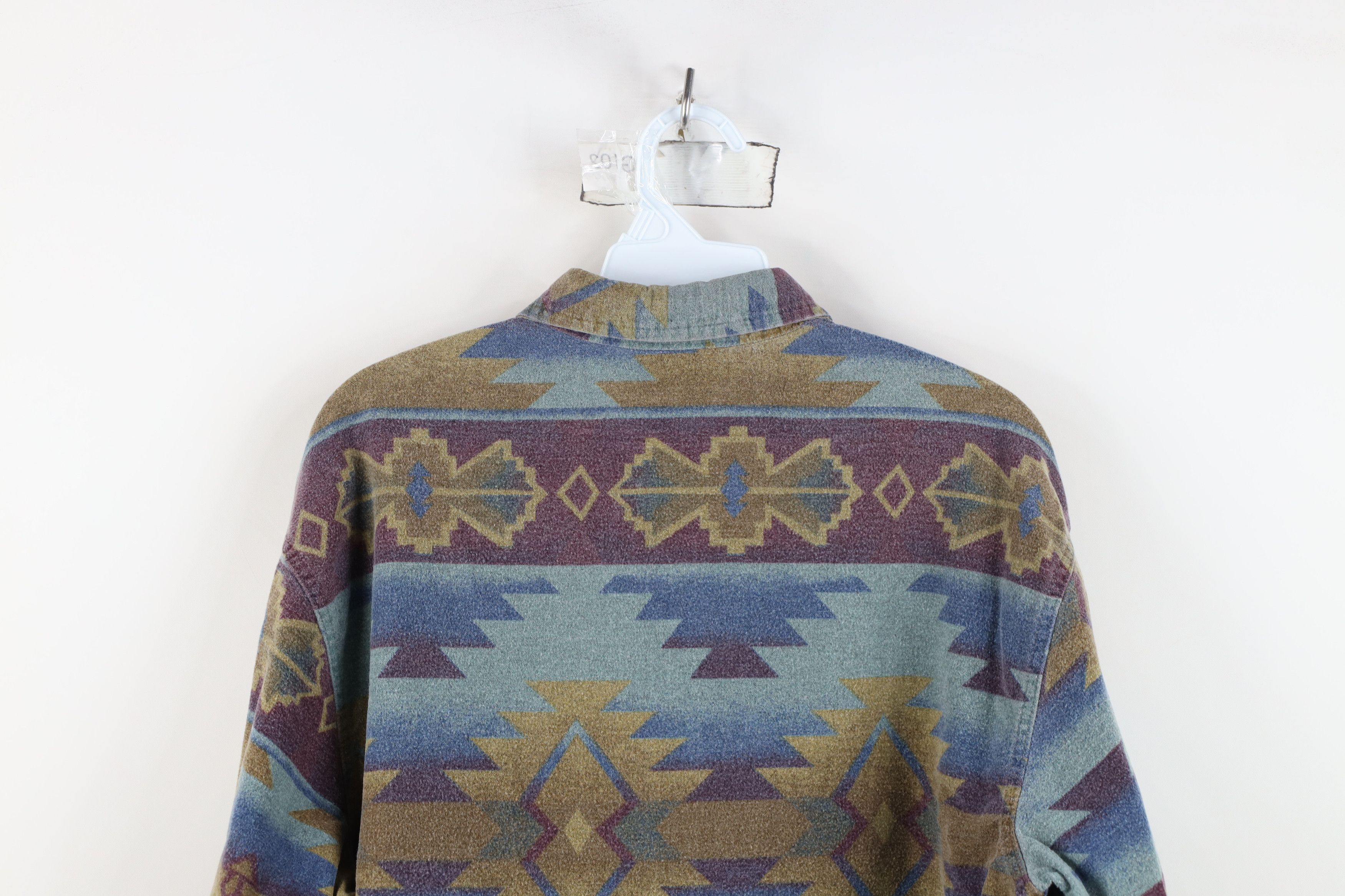 Cabelas Vintage 90s Cabelas Chamois Cloth Southwestern Button Shirt Size M / US 6-8 / IT 42-44 - 9 Thumbnail
