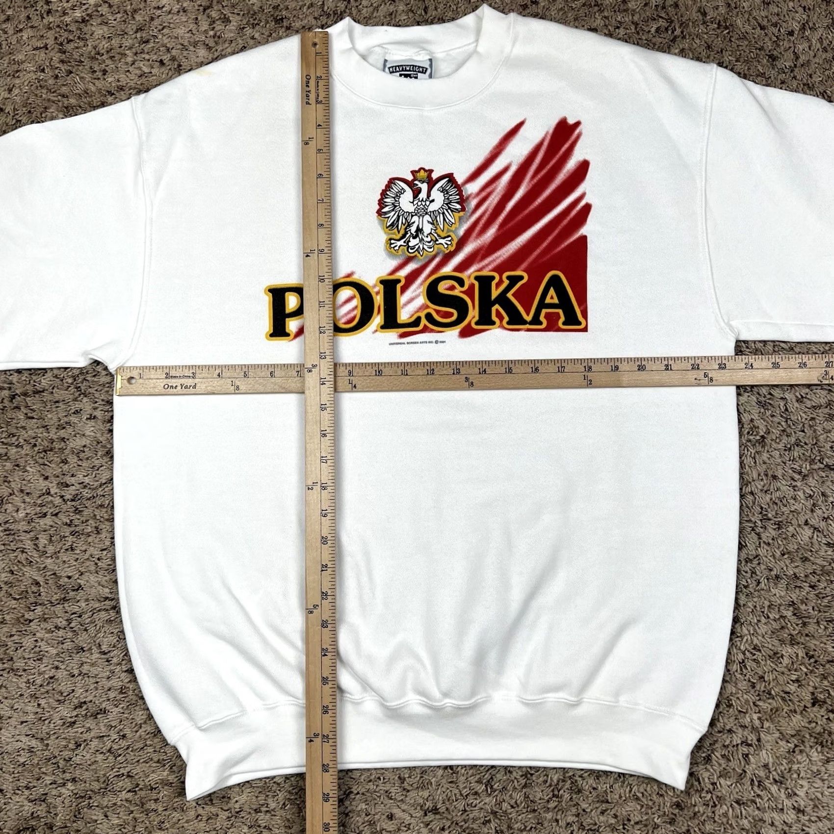 Lee VINTAGE Polska Poland 2001 Big Spellout Graphic Crewneck Sweatshirt L White Lee Unisex Adults Sweatshirt Graphic Print Size US L / EU 52-54 / 3 - 6 Thumbnail
