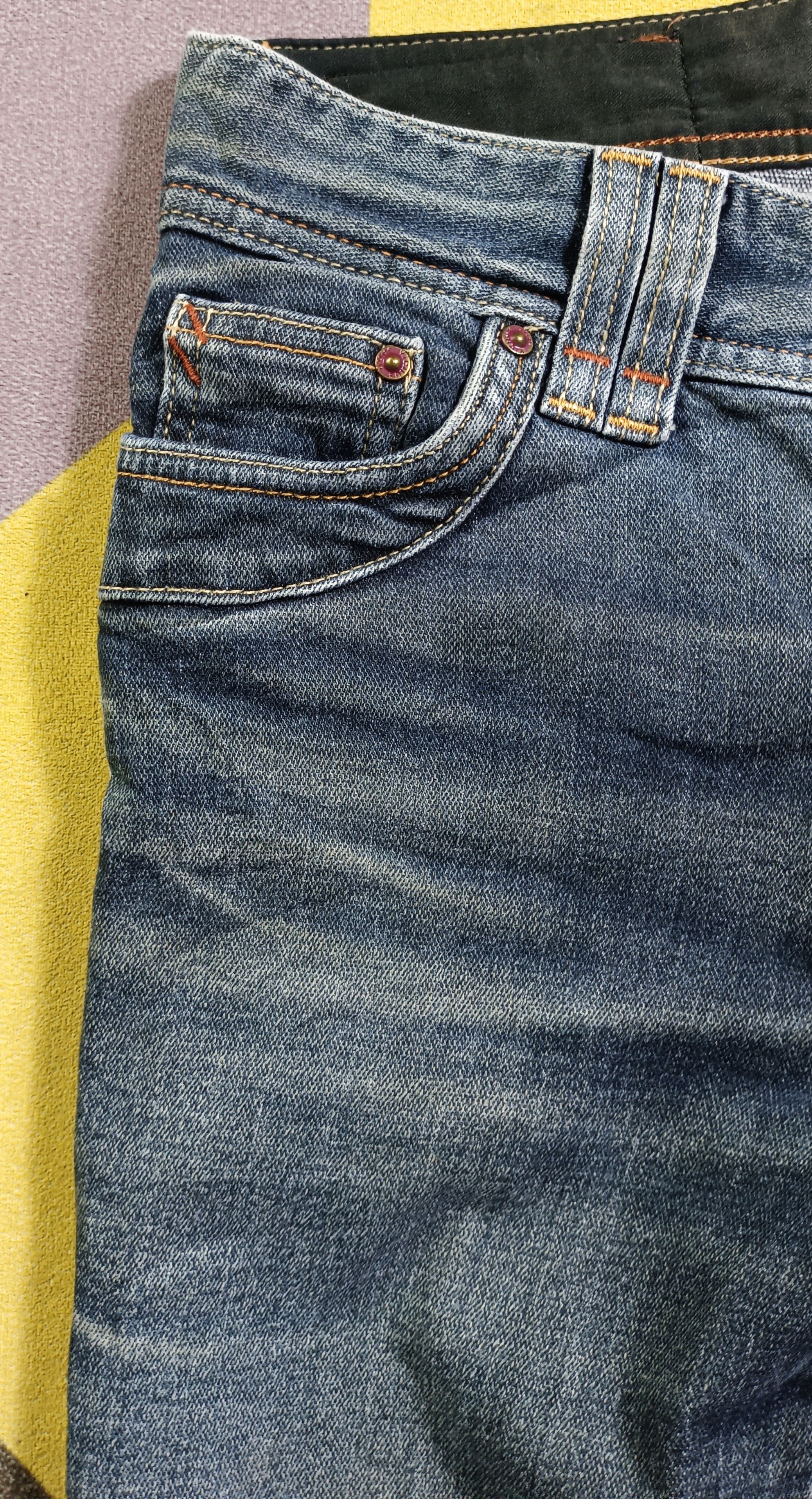 Edwin × If Six Was Nine Vintage🔥 Edwin Something "Vienus" Flare Distresssed Denim Size US 30 / EU 46 - 11 Thumbnail