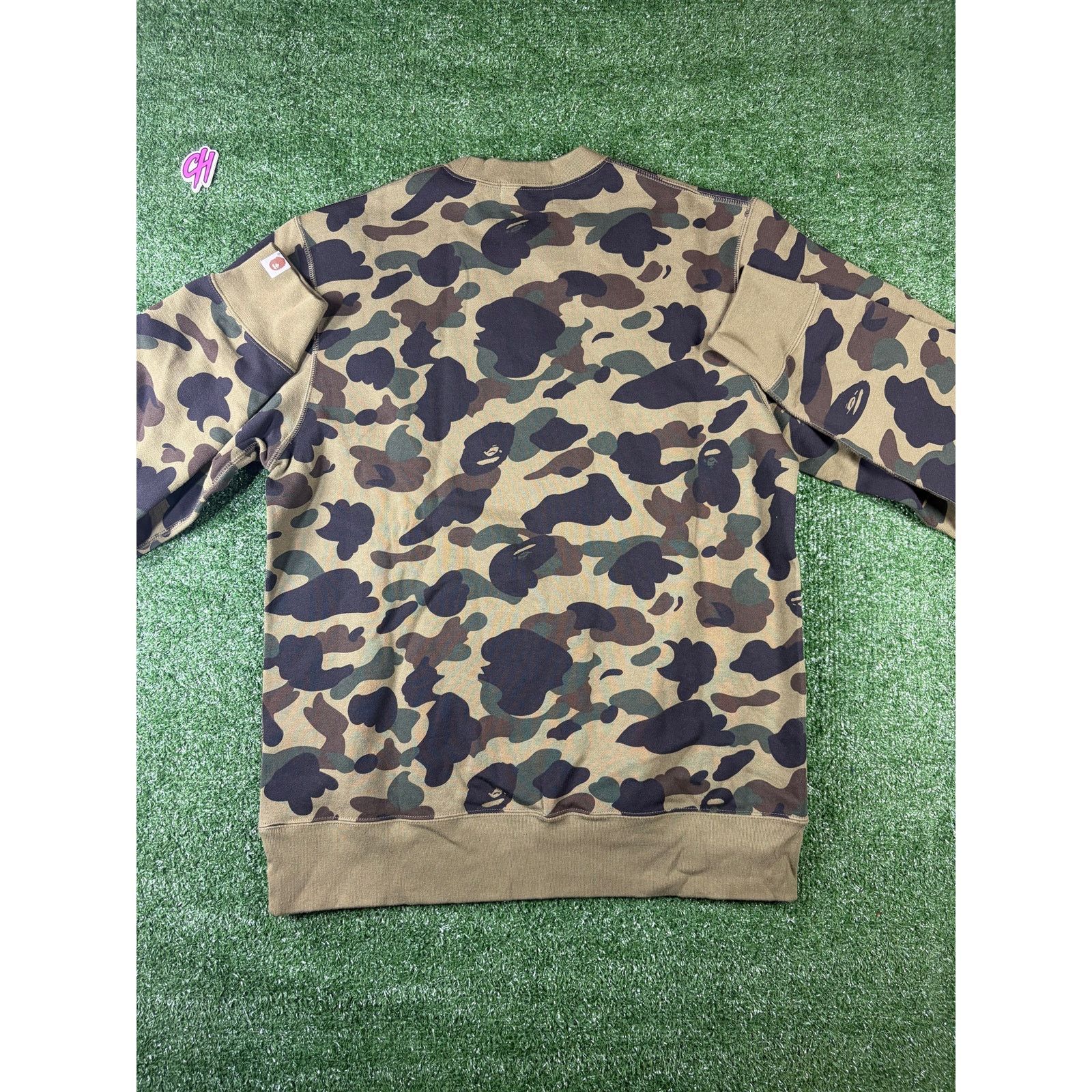Bape Bape 1st Camo Green Crewneck Sweater Size XL Size US XL / EU 56 / 4 - 6 Thumbnail