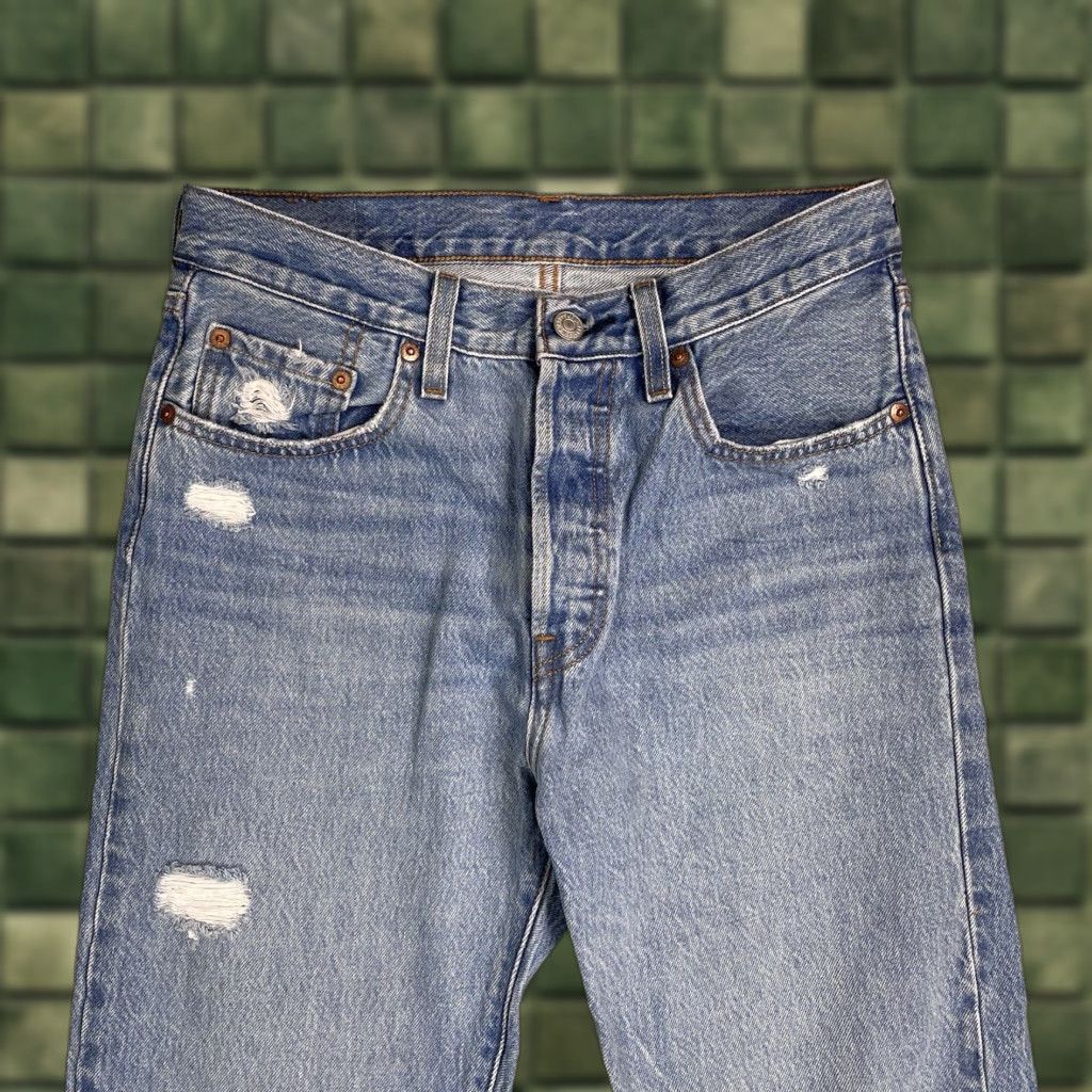 Levi's VINTAGE Levi's 501 Jeans Women's 29x25 Denim Distressed Straight 5-Pocket Logo City 90s Mens Size 29" - 1 Thumbnail
