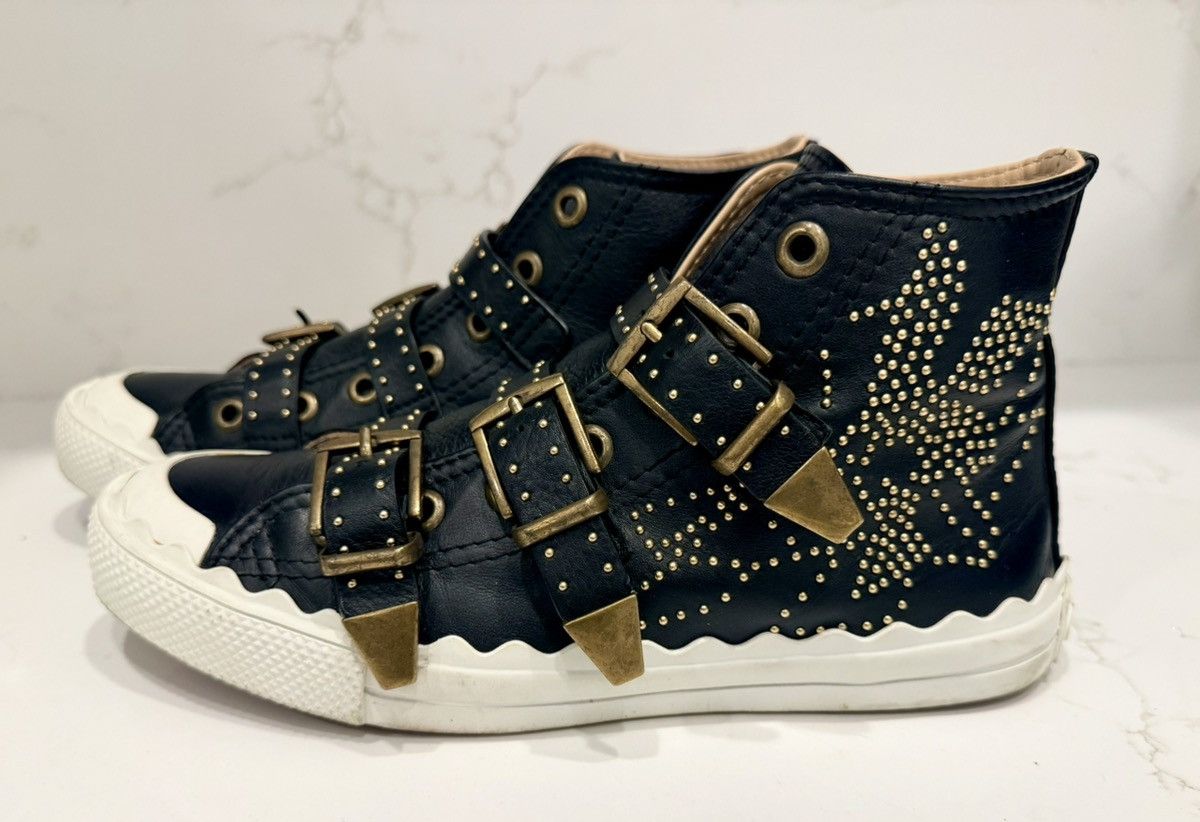 Chloe Chloe Leather Studded Sneakers Size US 8 / IT 38 - 3 Thumbnail