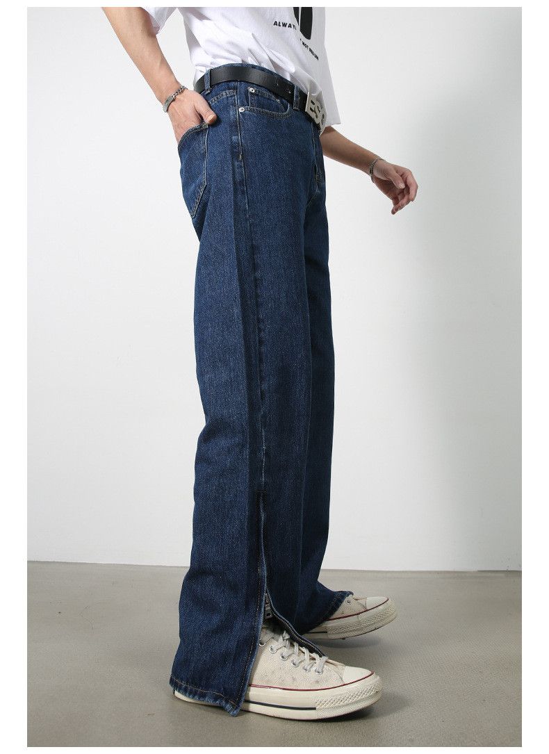 Japanese Brand × Jean Japanese loose straight zipper casual jeans Size US 32 / EU 48 - 4 Thumbnail