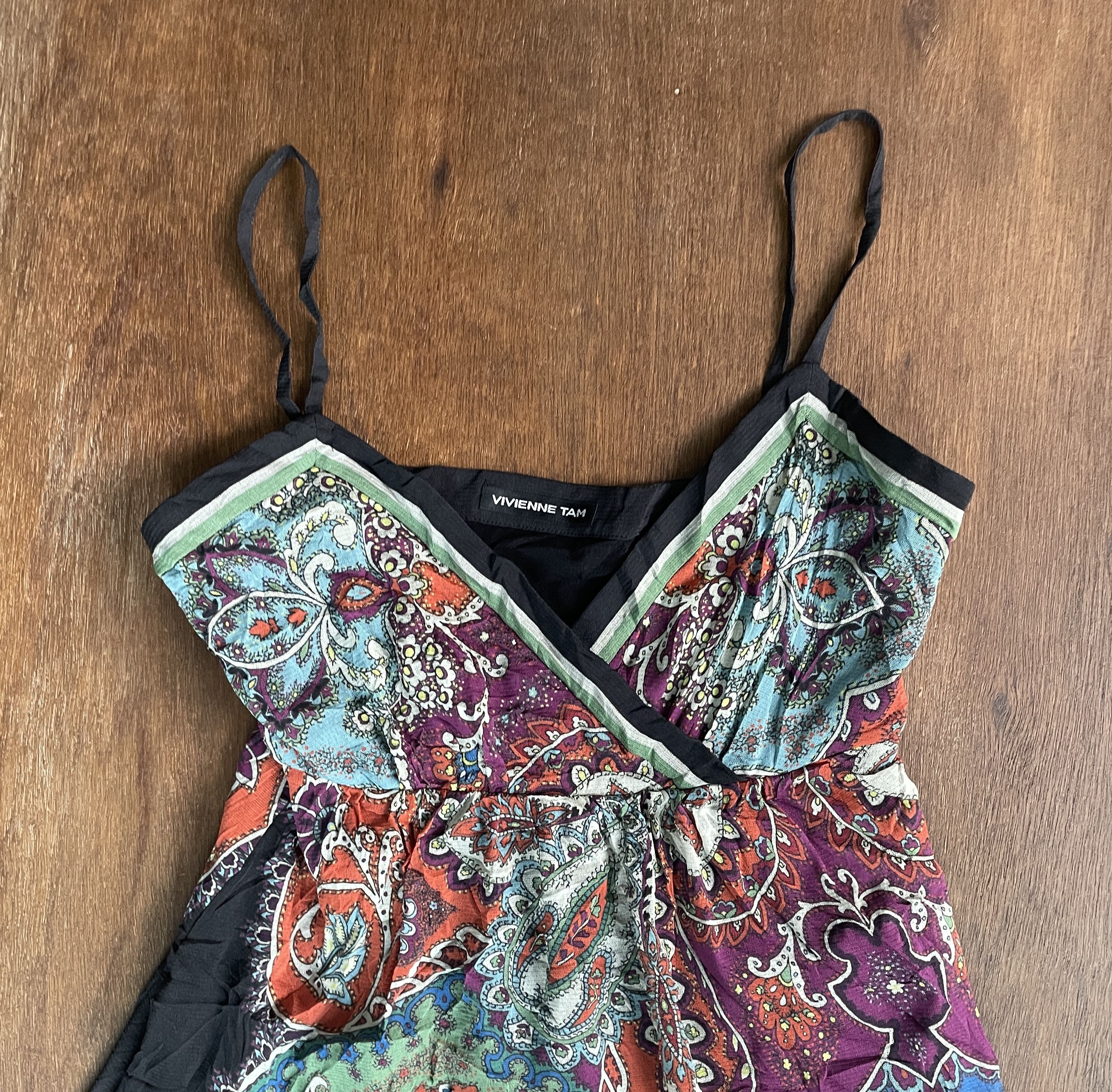 Vivienne Tam VIVIENNE TAM Multicolor Printed Camisole Top Size S / US 4 / IT 40 - 2 Thumbnail