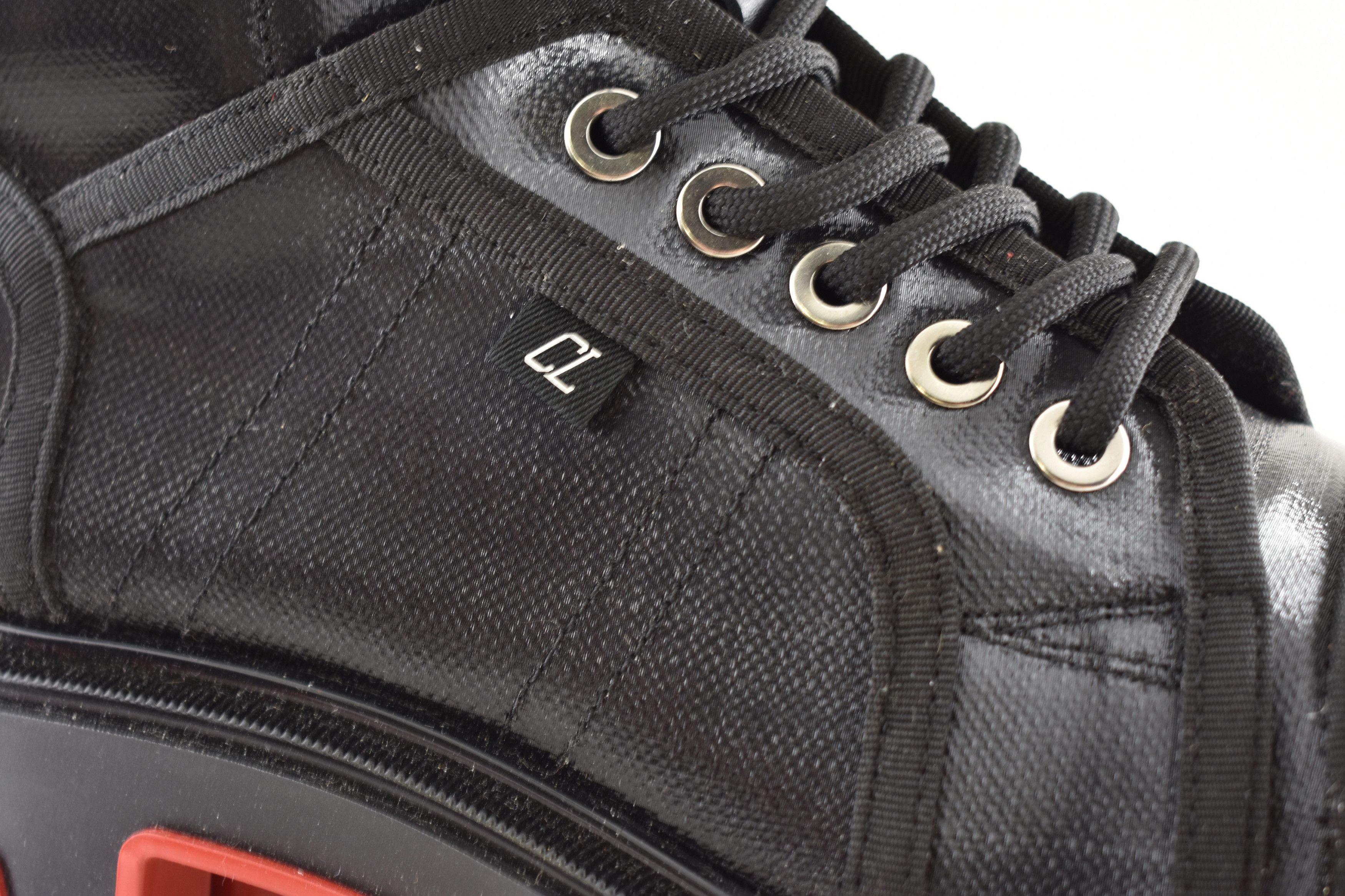 Christian Louboutin Mens Panaroot Dune Flat Black Combat Lace Up Boot 43.5 10.5 Size US 10.5 / EU 43-44 - 9 Thumbnail