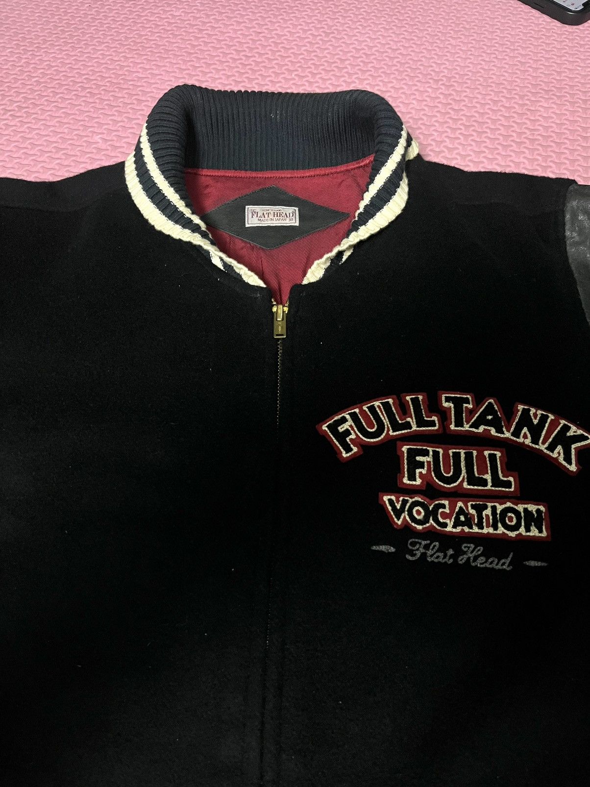 The Flat Head THE FLATHEAD Stajan Sleeve Leather Wool Amekaji Black Size US M / EU 48-50 / 2 - 3 Thumbnail