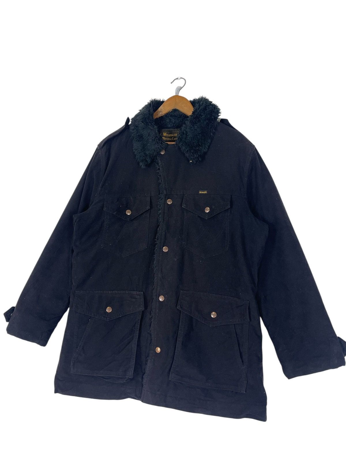 Japanese Brand × Wrangler WRANGLER WRANGE COAT FUR JACKET Size US XL / EU 56 / 4 - 4 Thumbnail
