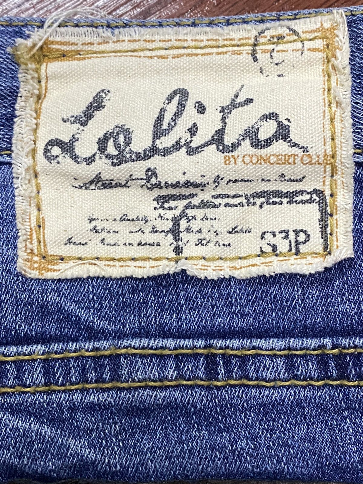 Japanese Brand Japanese Brands Lolita Y2K Distressed Skinny Jeans Size US 32 / EU 48 - 19 Thumbnail