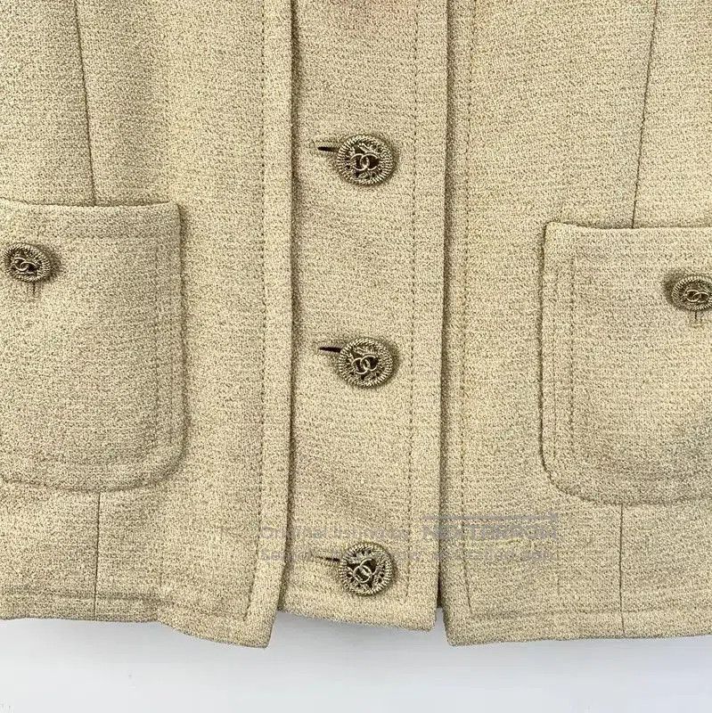 Chanel Chanel Beige Women's Jacket Size XXS . Size XXS / US 00 / IT 34 - 4 Thumbnail