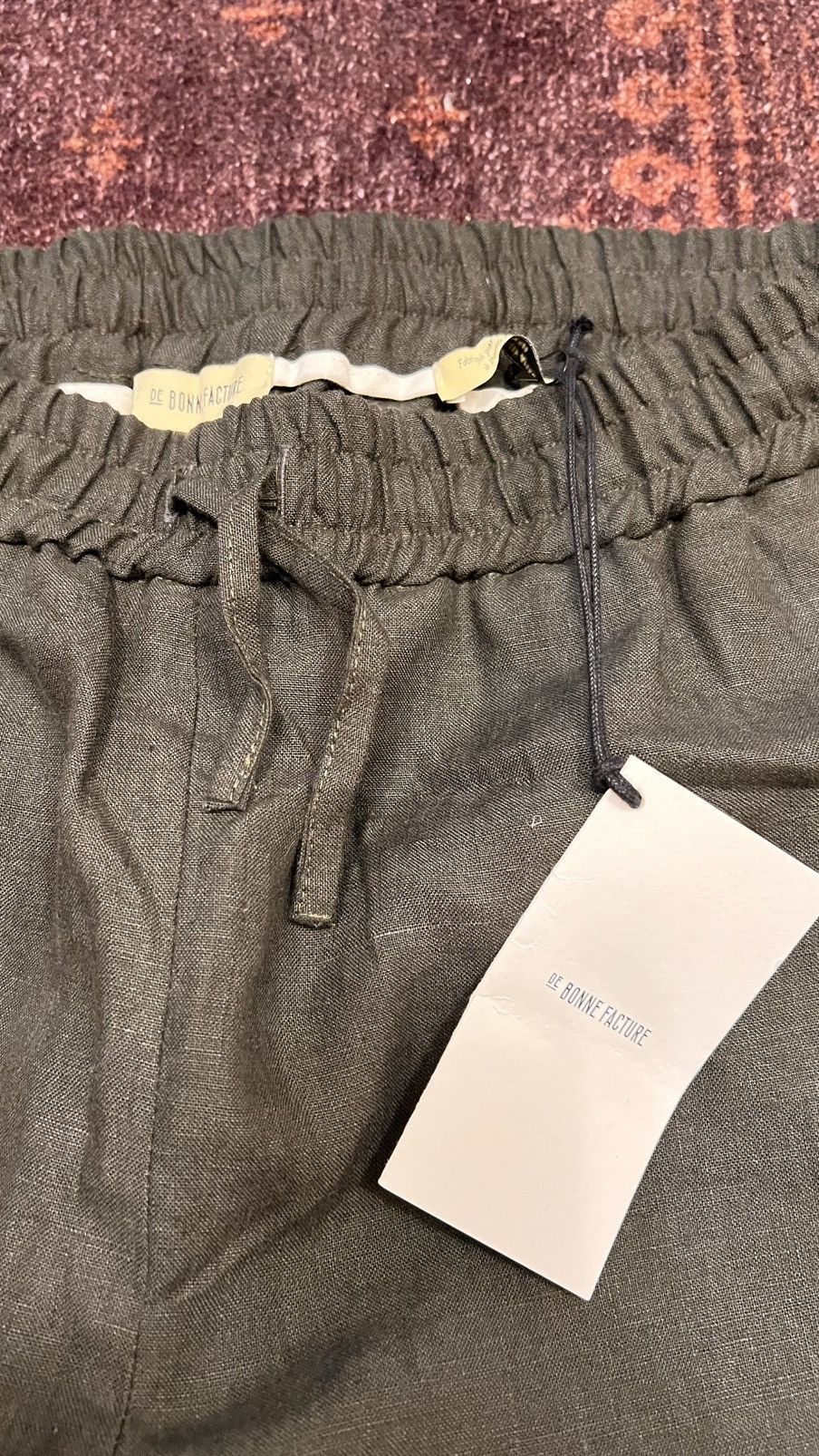 De Bonne Facture Linen Easy Pants ( !) in Blue, Men's (Size 38) — image 4 of 5