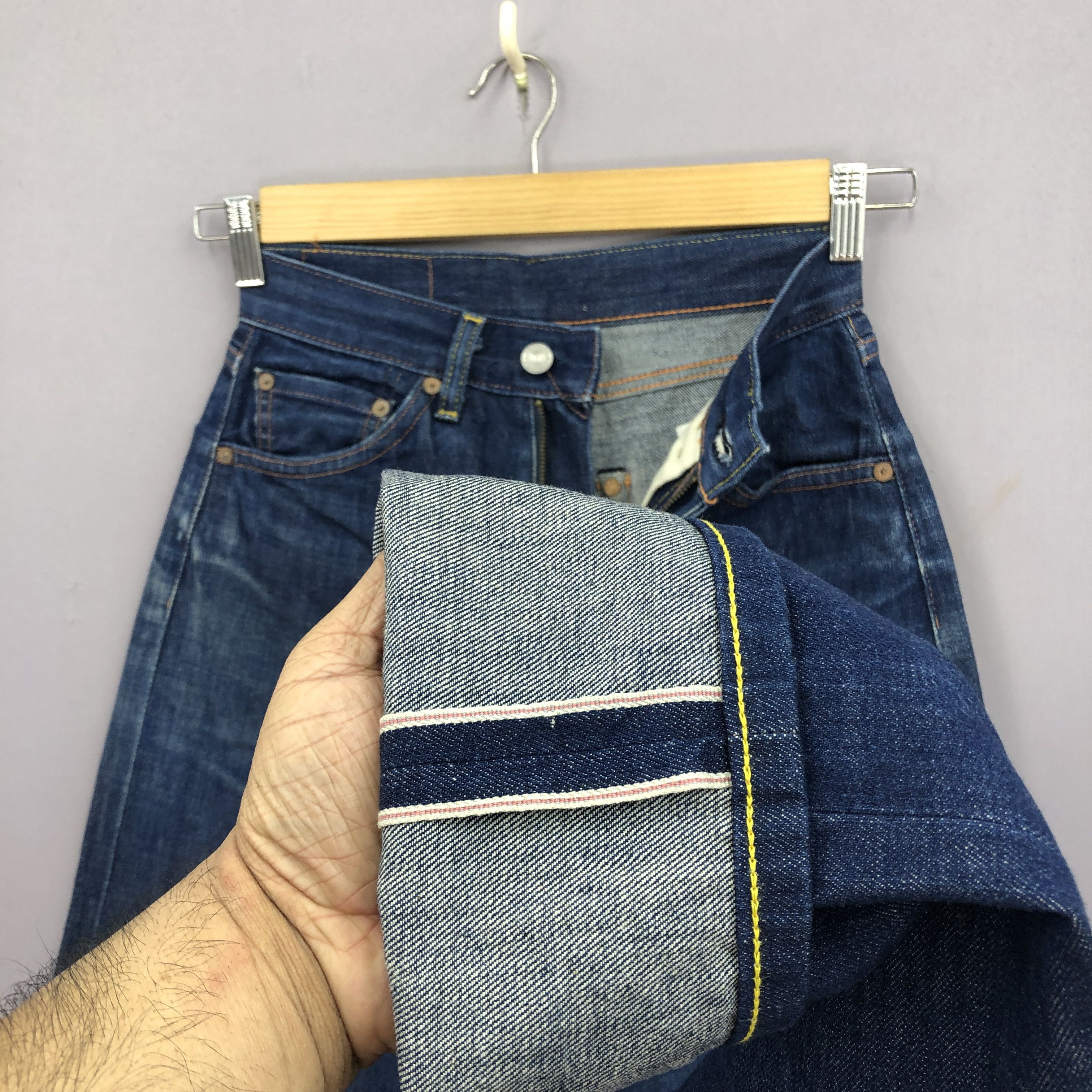 Levi's Vintage Levis 701 Selvedge Jeans Levi's Redline Denim Size 24" / US 00 / IT 34 - 9 Thumbnail