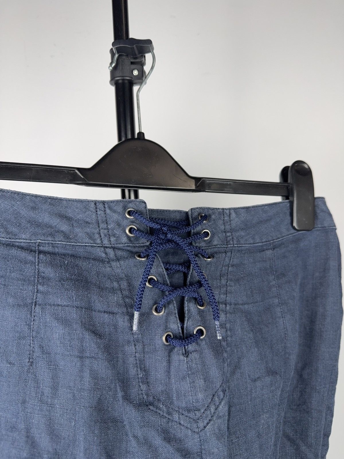 Moschino Luxury Moschino Jeans Faded Blue Button Detail Mini Skirt Size 29" - 11 Thumbnail