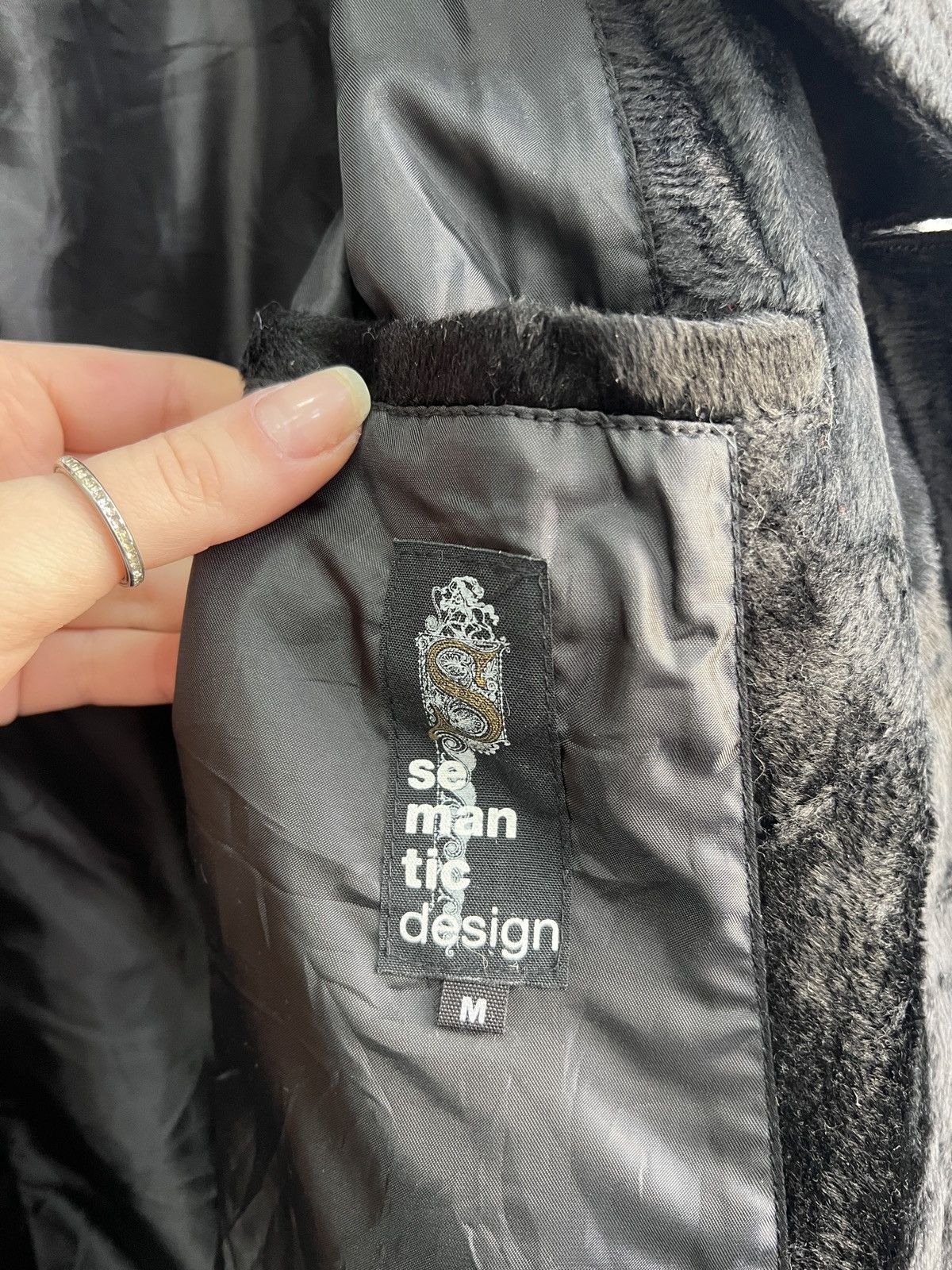 If Six Was Nine Semantic design rare If six was nine fur jacket velour coat Size M / US 6-8 / IT 42-44 - 7 Thumbnail