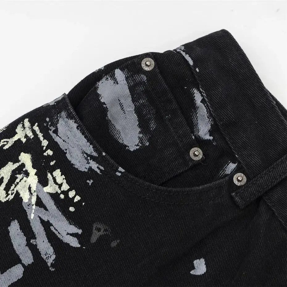 Japanese Brand Graffiti Letter Baggy Jeans Size US 32 / EU 48 - 2 Thumbnail