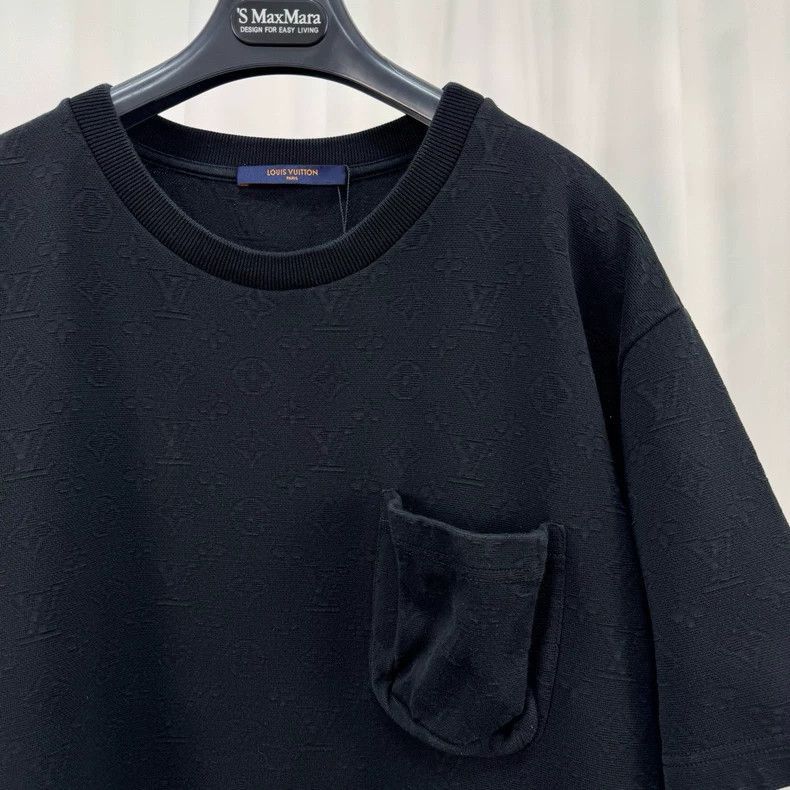 Louis Vuitton Louis Vuitton Black Short Sleeve T-Shirt-2508 Size US XL / EU 56 / 4 - 3 Thumbnail