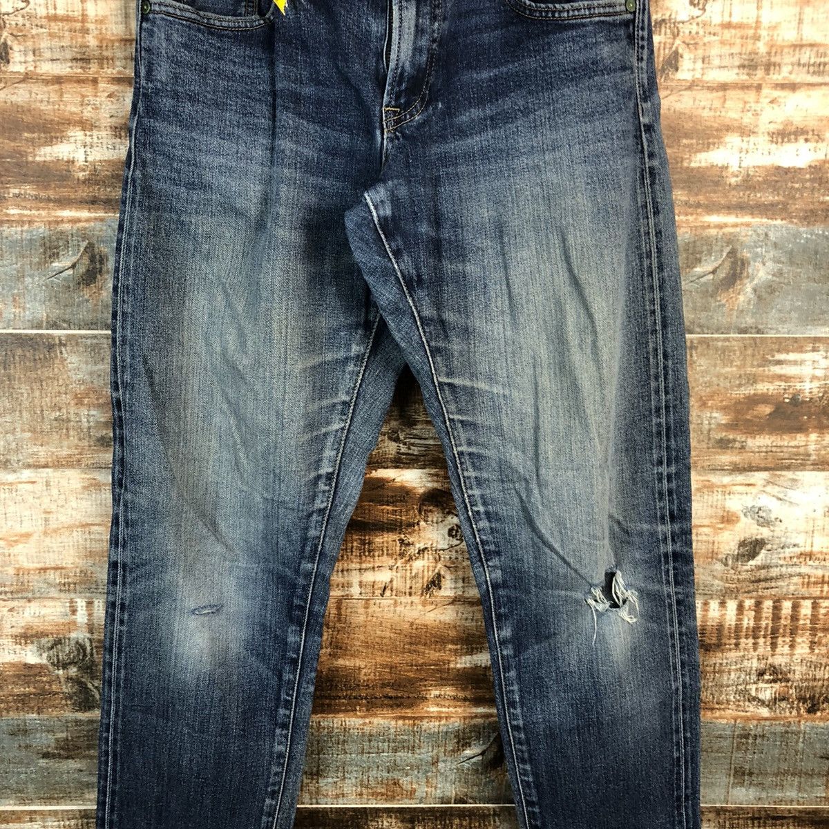 Uniqlo DLL Uniqlo Blue Distressed Denim Pants #C245 Size US 30 / EU 46 - 5 Thumbnail