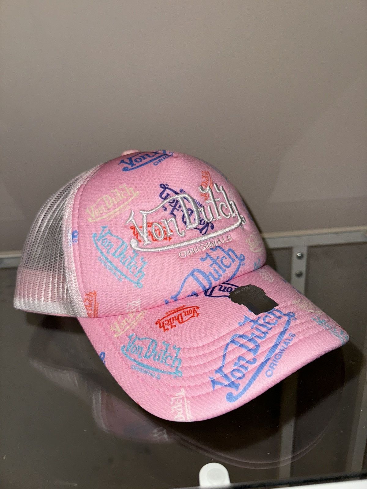 Vintage Von Dutch multi logo pink y2k logo new cap vintage Size ONE SIZE - 4 Thumbnail