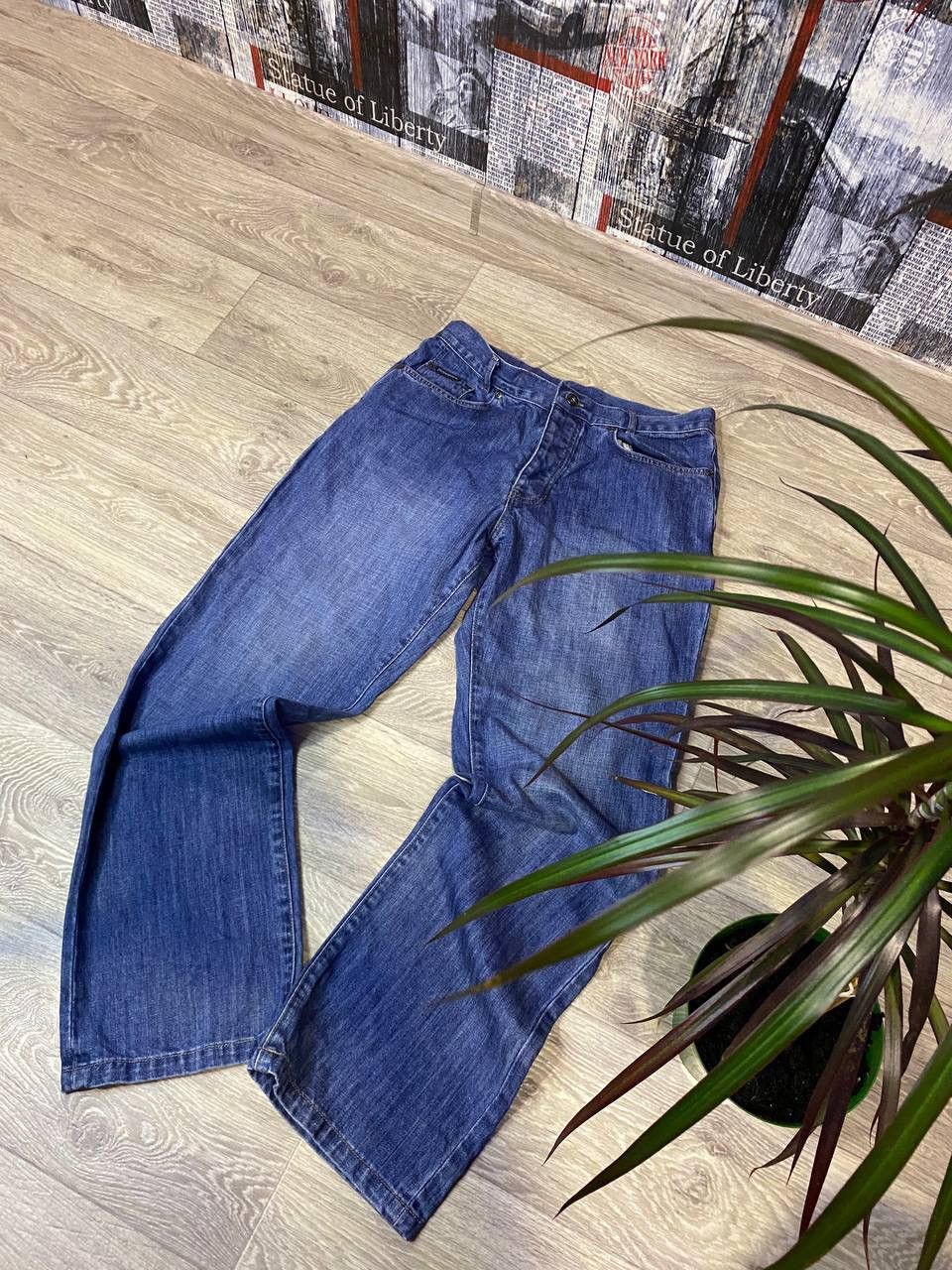 image of Vintage YSL YVES Saint Laurent Baggy Jeans Y2K 32X32 in Blue, Men's