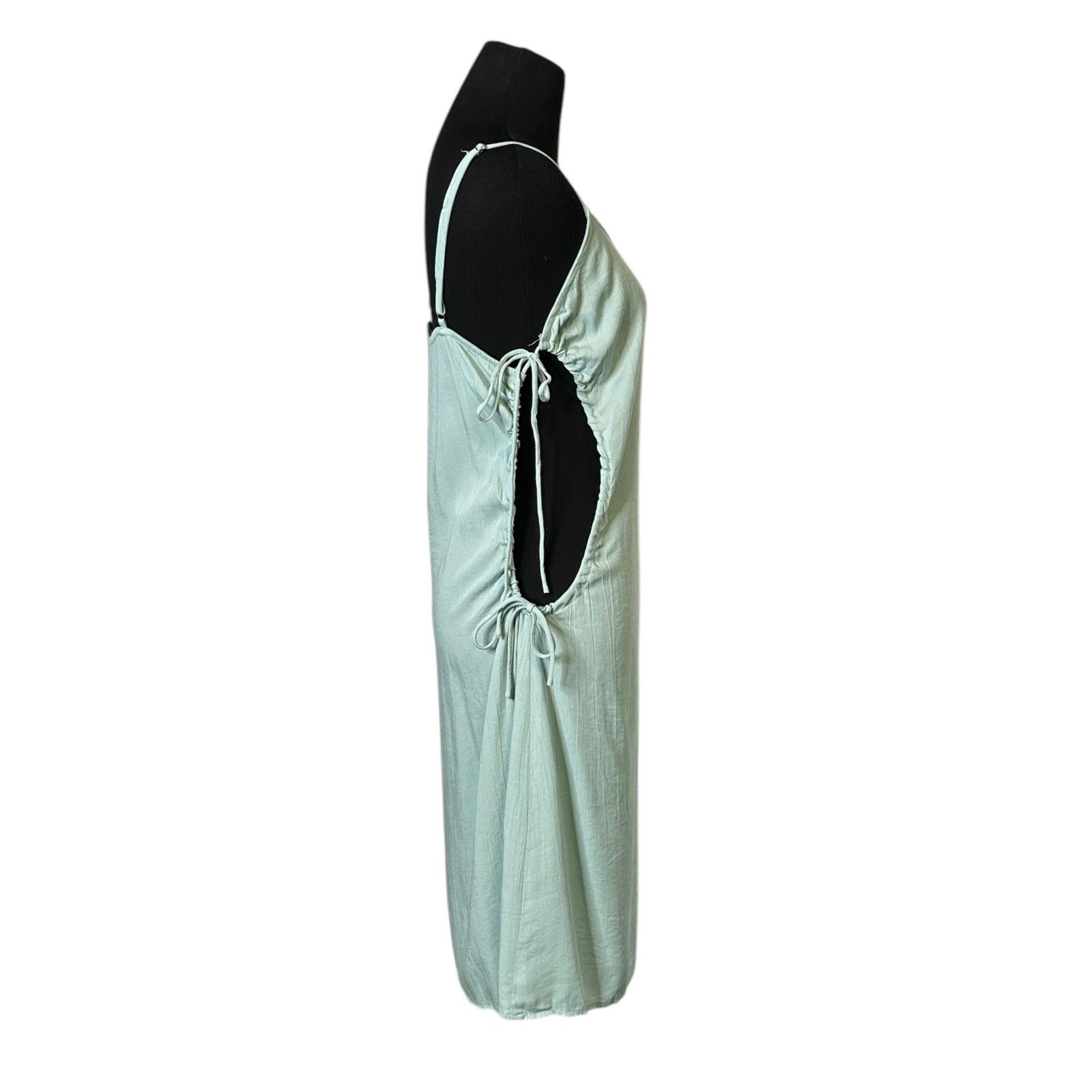 Forever 21 Forever 21 misty blue side ties woven dress size large Size L / US 10 / IT 46 - 10 Thumbnail