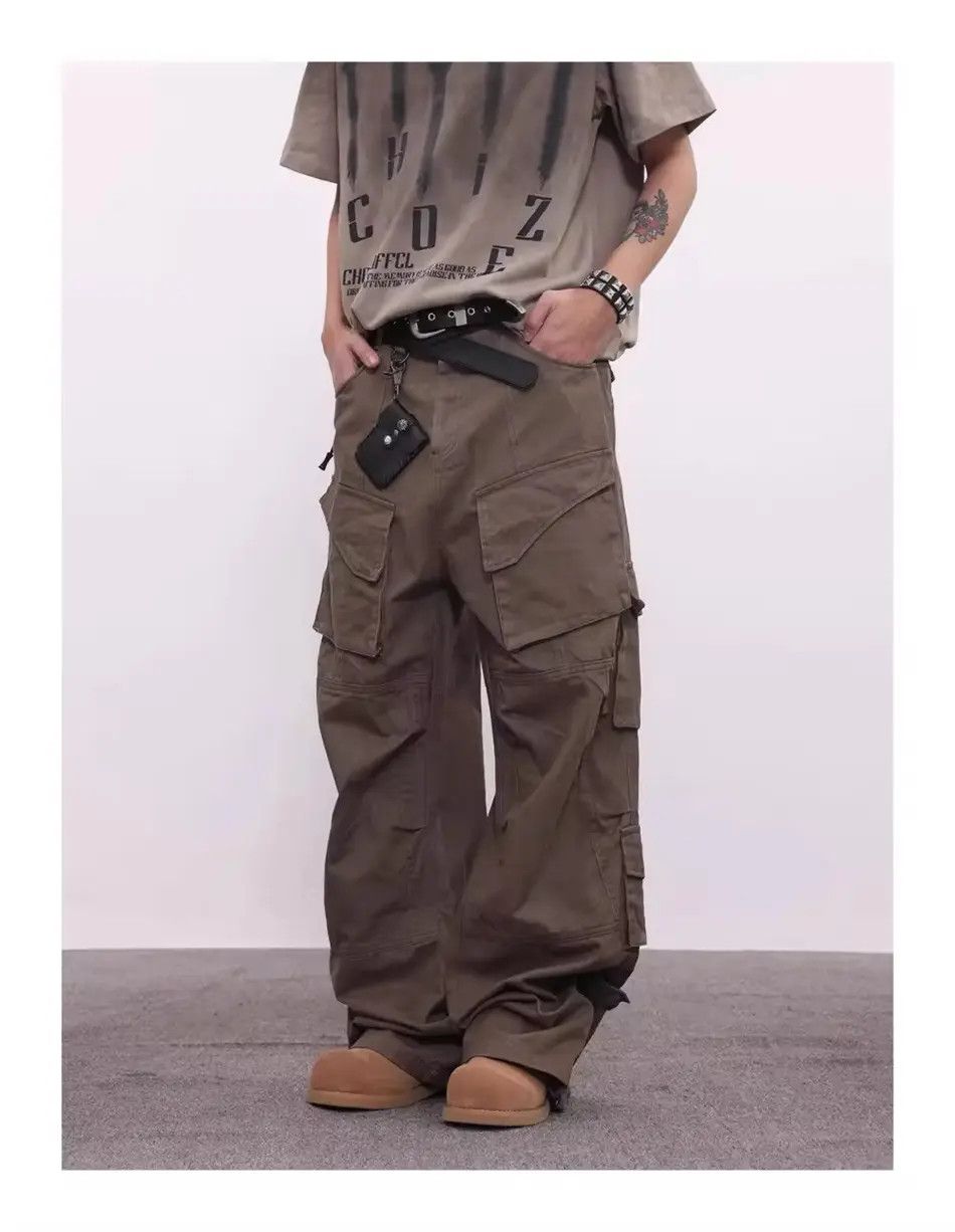 Japanese Brand Vintage Zipper Leg Cargo Heavy Pants Trousers Size US 32 / EU 48 - 6 Thumbnail