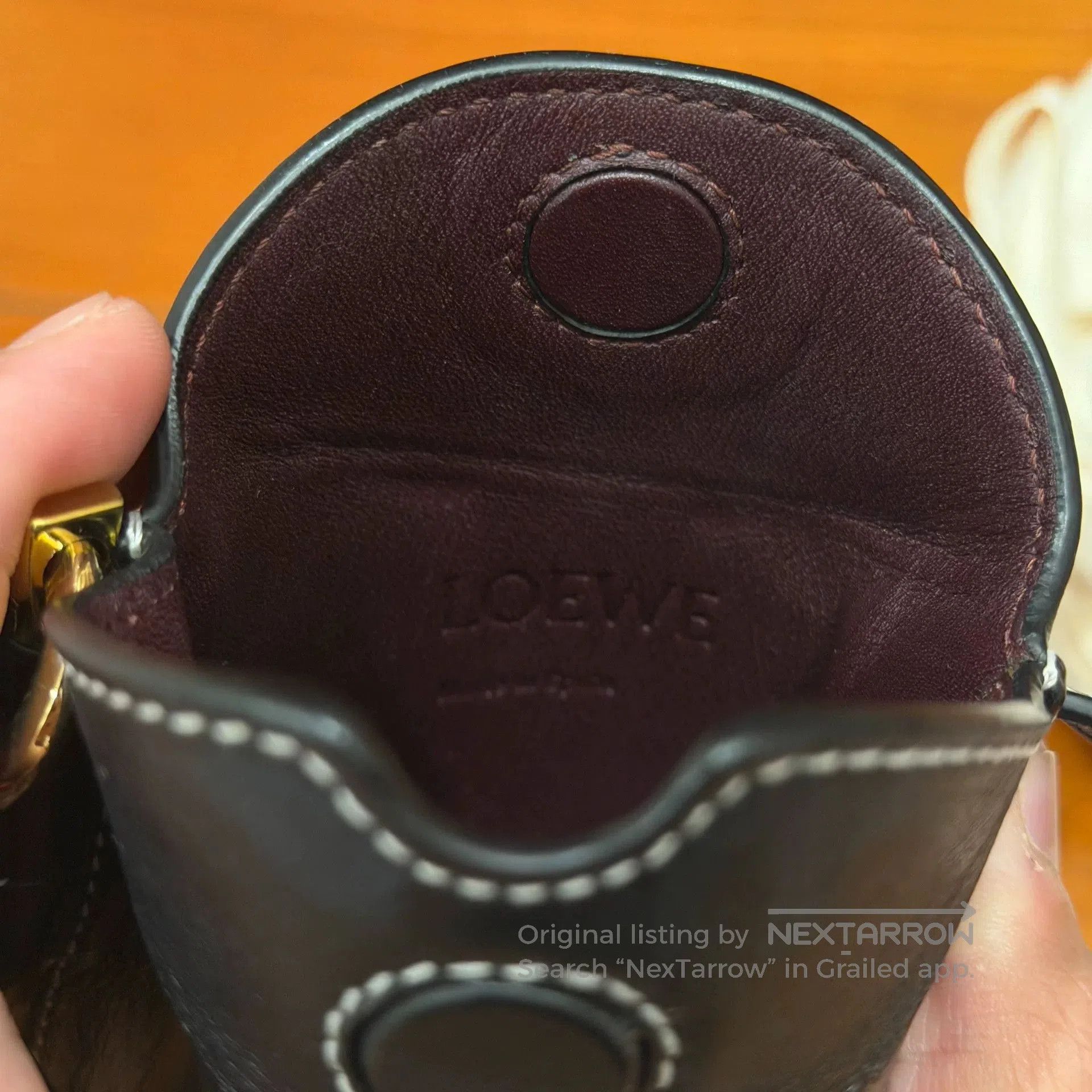 Loewe LOEWE Gate Pocket Black Leather Crossbody Bag. Size ONE SIZE - 6 Thumbnail