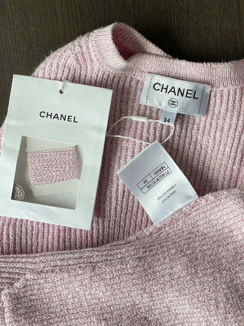 Chanel Chanel 23p pink purple knitted cardigan coat Size XXS / US 00 / IT 34 - 4 Thumbnail