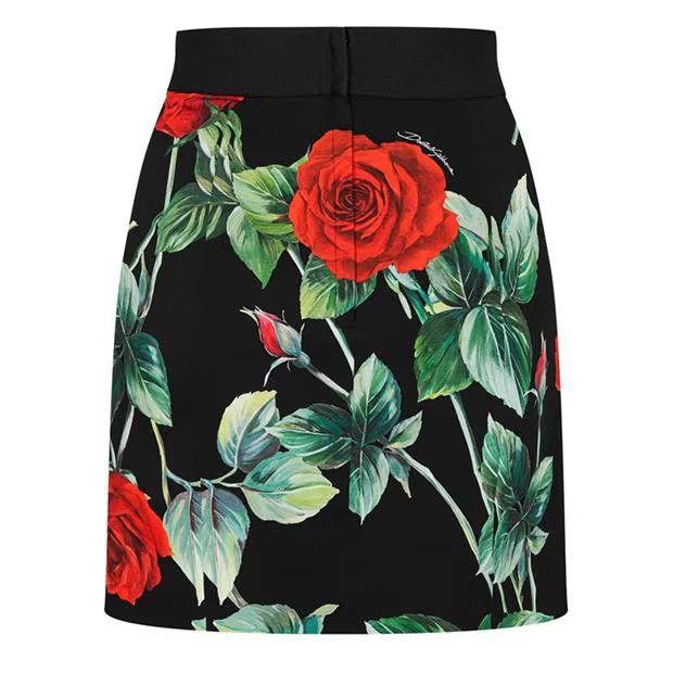 Dolce & Gabbana o1g2r1mq1024 Rose Mini Skirts in Multicolor Size 29" - 2 Thumbnail