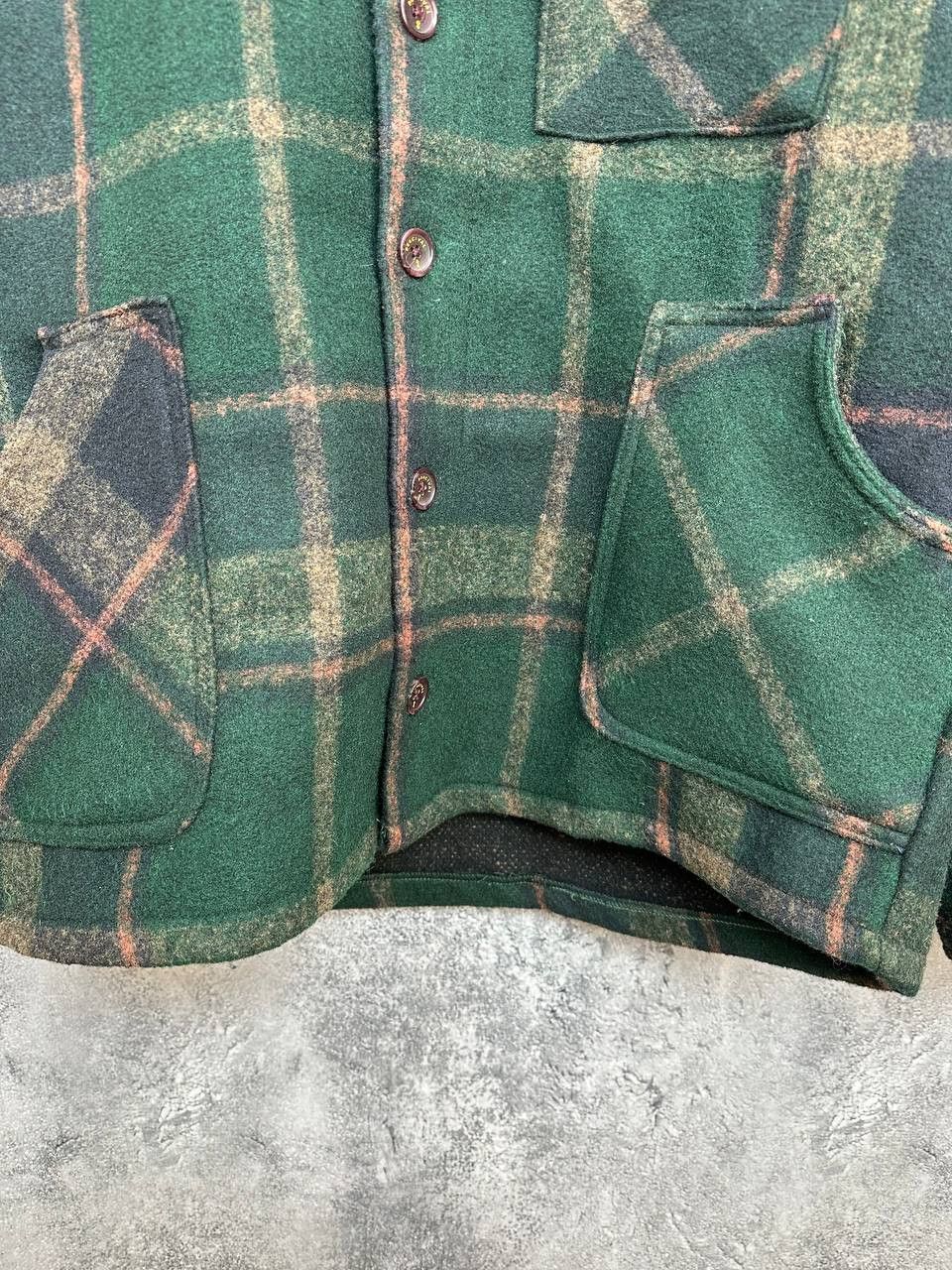 Percival Percival Dax Check Jacket Borg Lined Green Shacket Overshirt Size US L / EU 52-54 / 3 - 8 Thumbnail