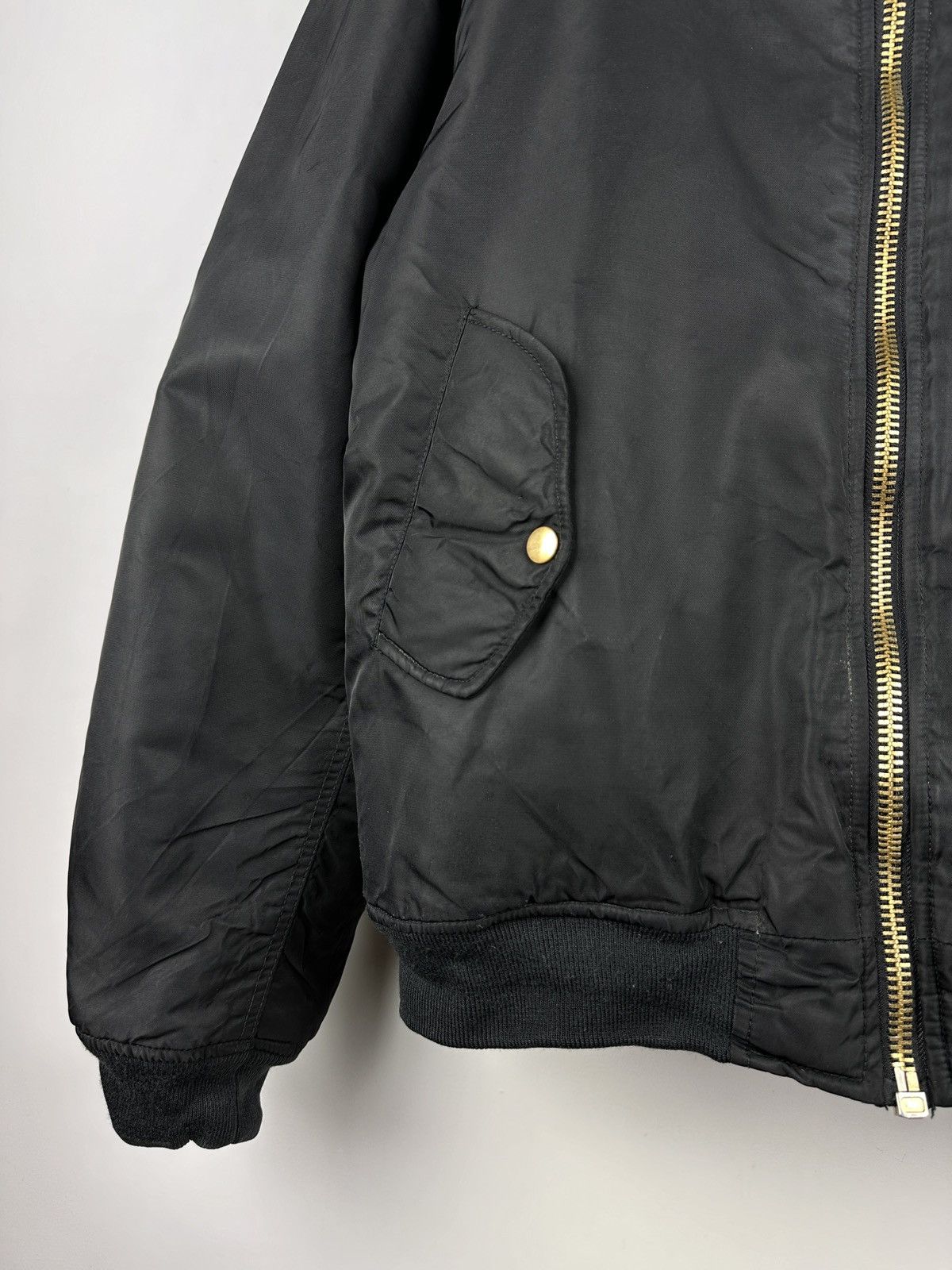 Vintage Vintage MA 1 Intermediate Full Zip Bomber Jacket Size US XL / EU 56 / 4 - 10 Thumbnail