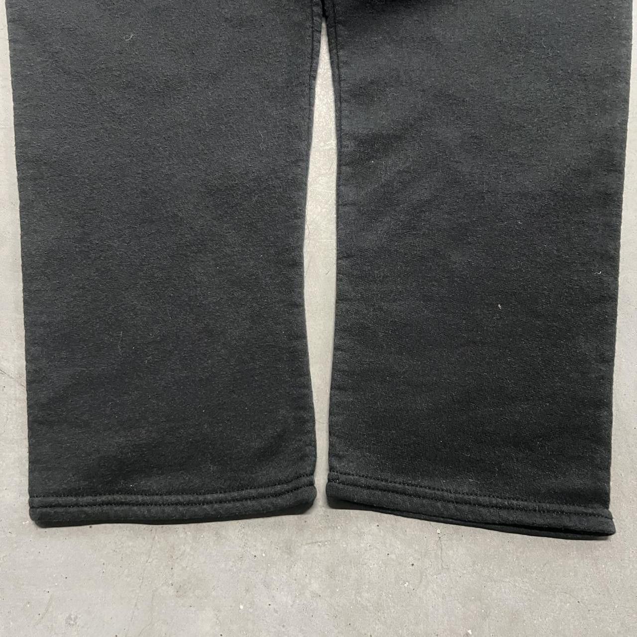 Japanese Brand × Vintage Vintage Y2K/2000s Black Grunge Sweatpants! Size US 36 / EU 52 - 4 Thumbnail