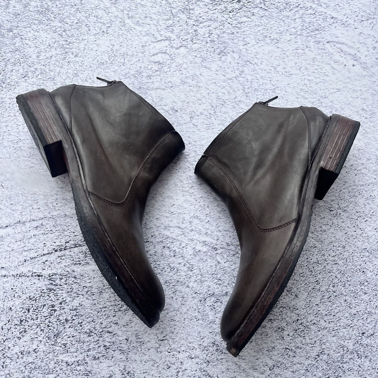 Designer × MoMA Moma design leather zip ankle mens boots Size US 8 / EU 41 - 2 Thumbnail