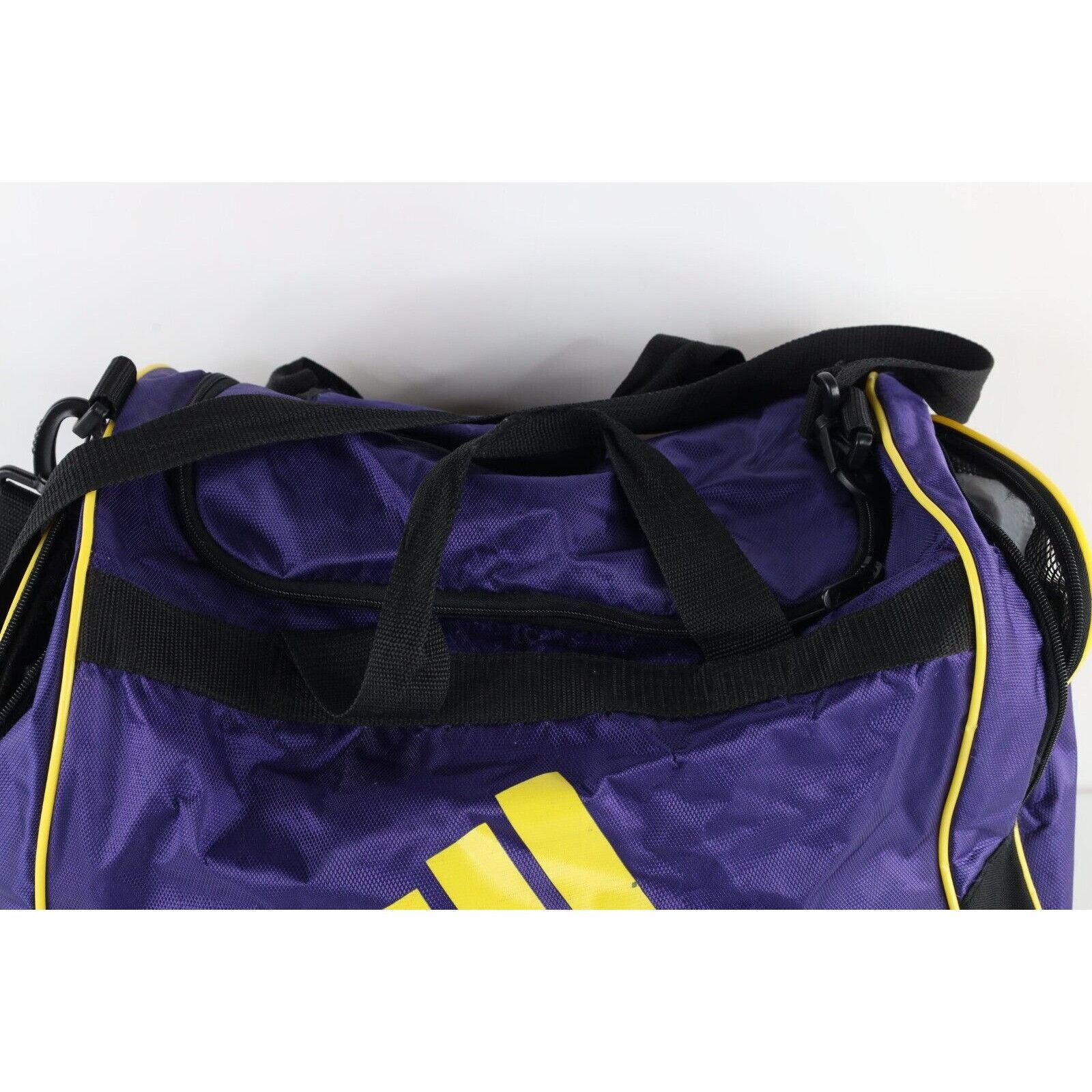 Adidas × Vintage Vintage 90s Adidas Distressed Big Logo Handled Duffel Bag Size ONE SIZE - 3 Thumbnail