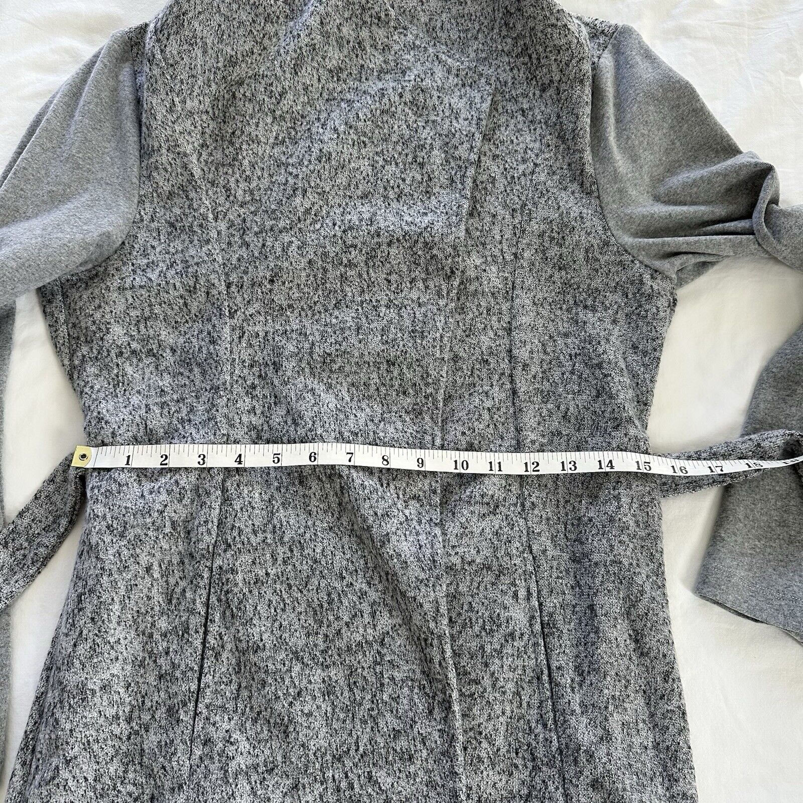 Other Doe & Rae Grey Belted Knit Cardigan Open Front Size US M Size M / US 6-8 / IT 42-44 - 15 Thumbnail
