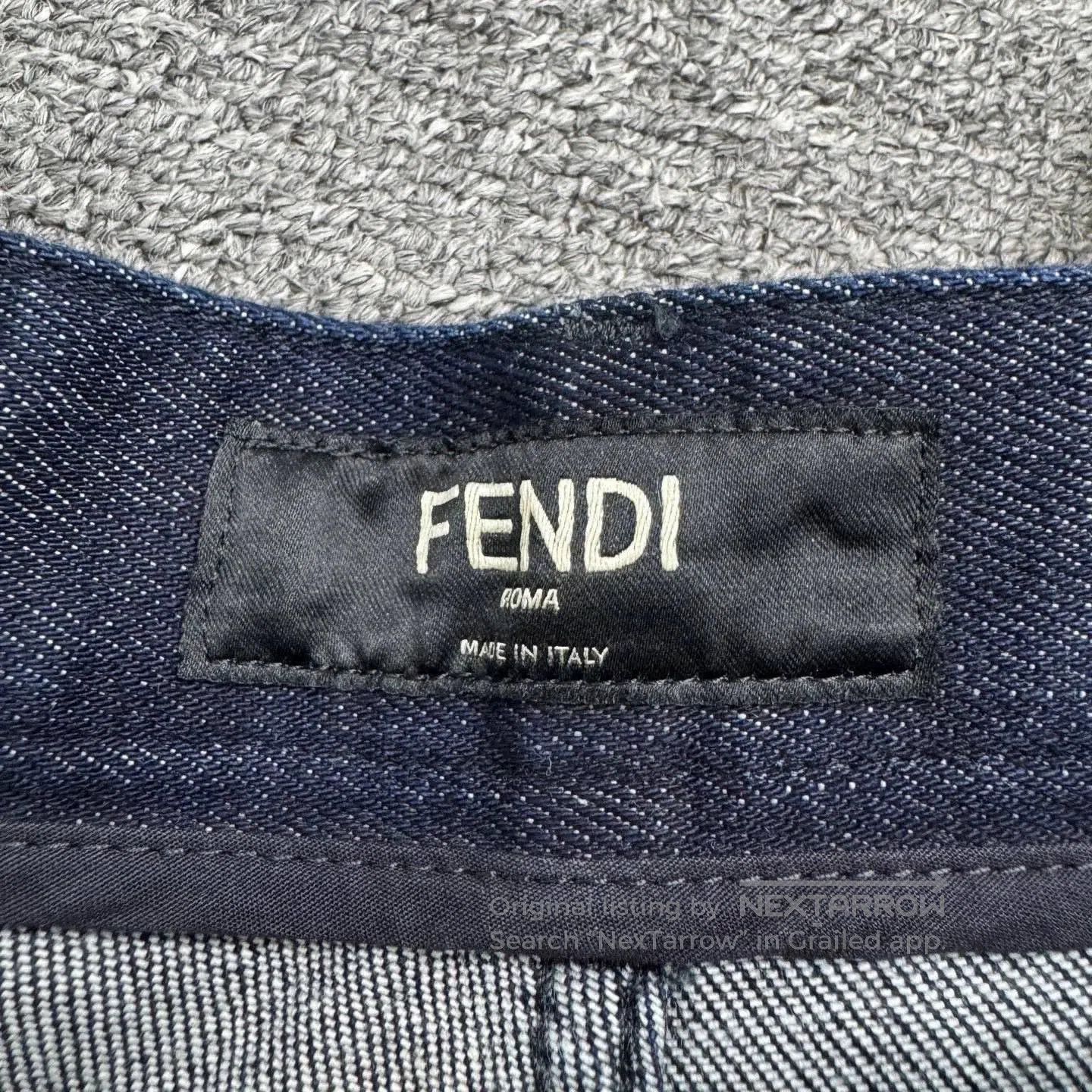 Fendi Fendi Embroidered Logo Denim Jeans. Size US 36 / EU 52 - 2 Thumbnail