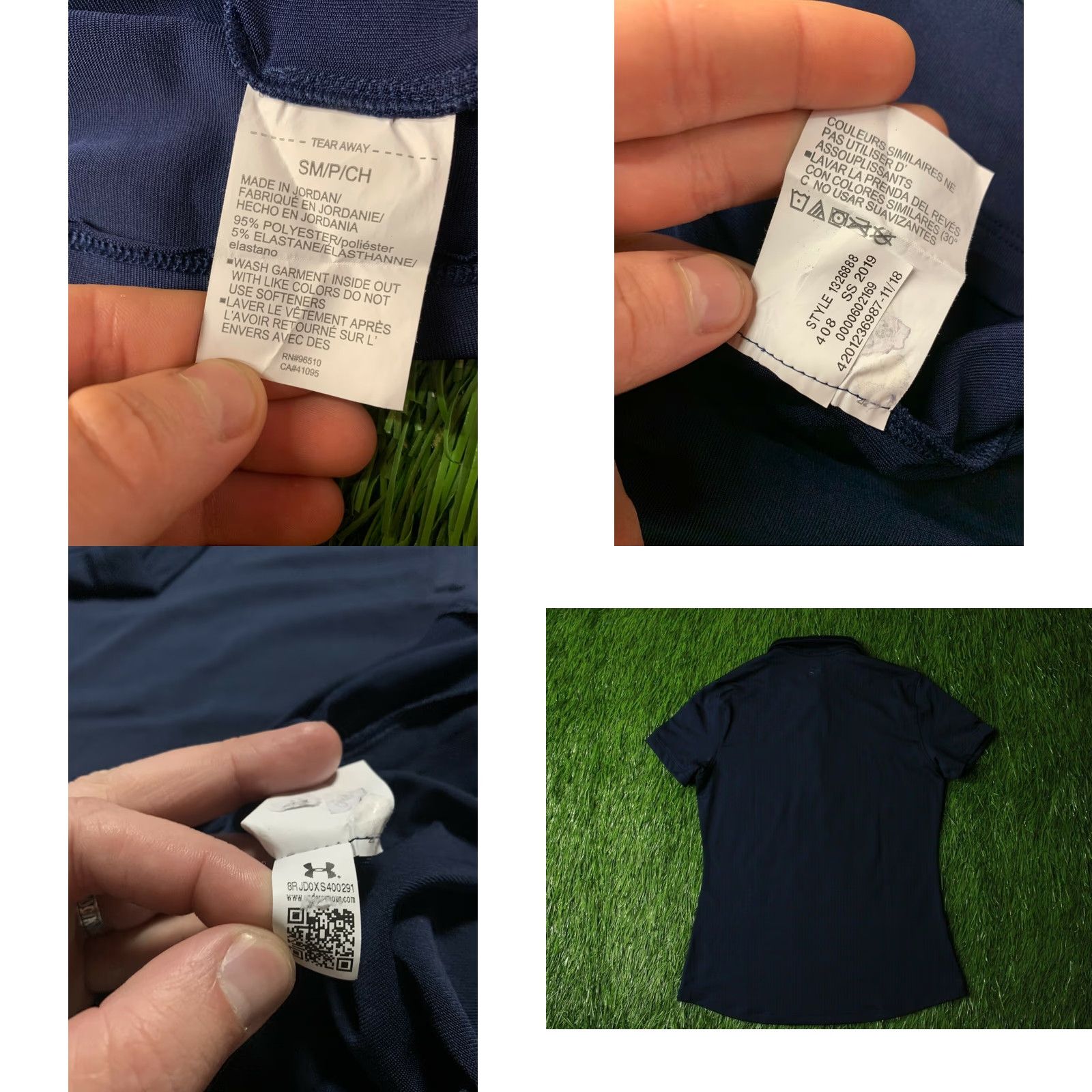 Under Armour Under Armour HeatGear Women's Short Sleeve T-Shirt Navy Blue S Training Jersey Original Size S Size S / US 4 / IT 40 - 8 Thumbnail