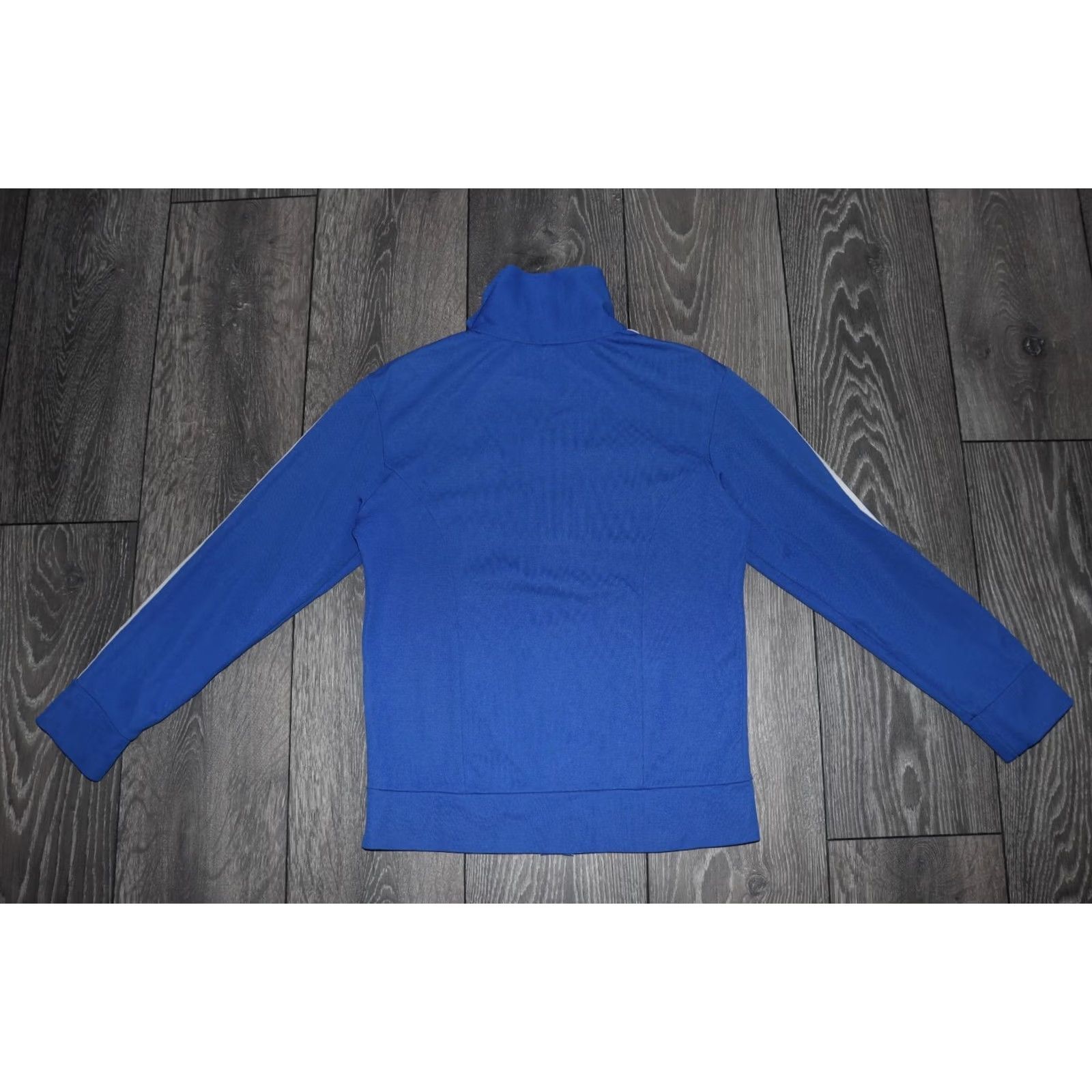 Adidas ADIDAS JACKET TRACK TOP VINTAGE MADE IN HONG KONG 80s BLUE WHITE XS 2XS MEN Size US XXS / EU 40 - 6 Thumbnail