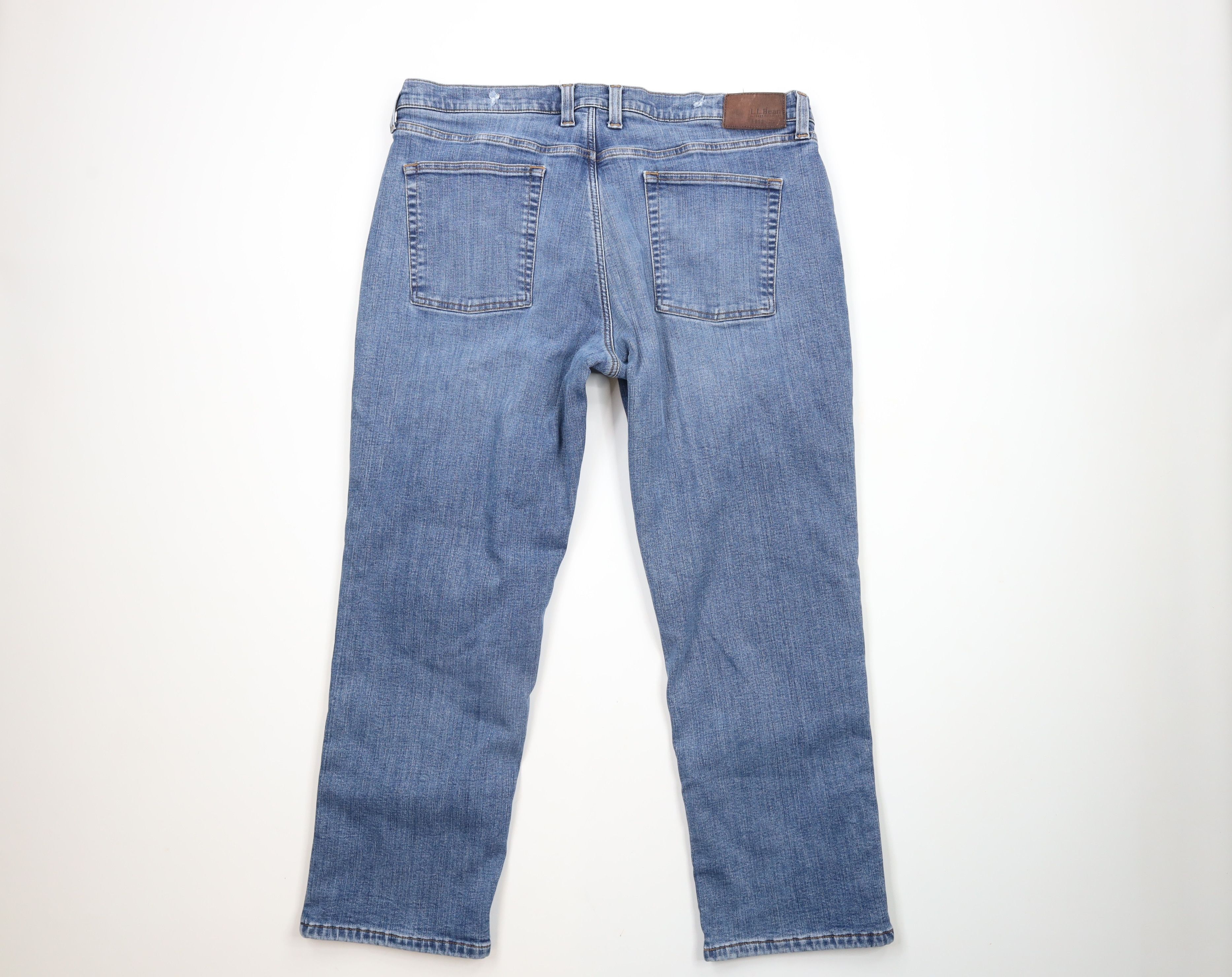 L.L. Bean × Vintage Vintage LL Bean Lined Stretch Straight Leg Denim Jeans Size US 40 / EU 56 - 11 Thumbnail
