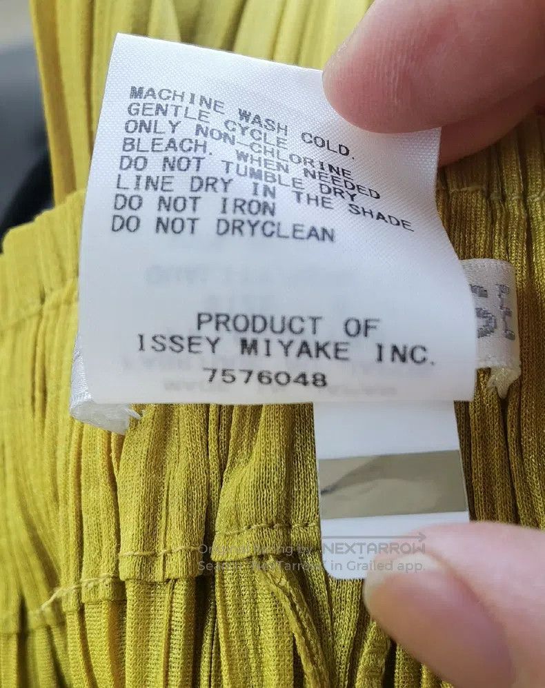 Issey Miyake Issey Miyake size:3 Yellow Pants Size 23" - 5 Thumbnail