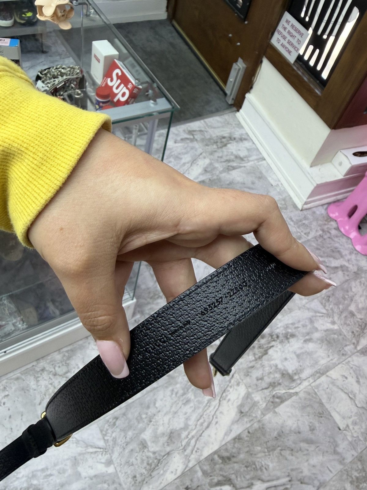Gucci Gucci Black Leather Leash Size ONE SIZE - 7 Thumbnail