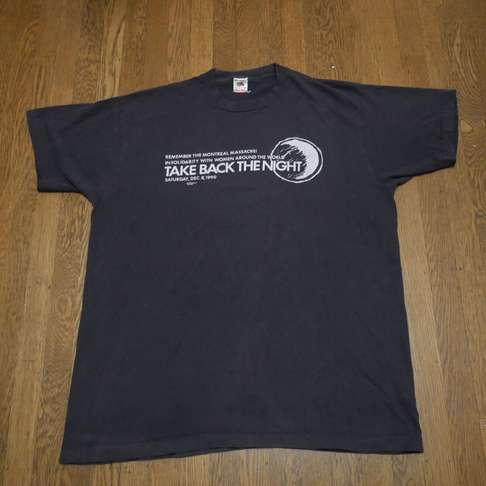 Fruit Of The Loom Vintage Montreal Massacre Feminist T-shirt XXL 1990 Size US XXL / EU 58 / 5 - 2 Thumbnail