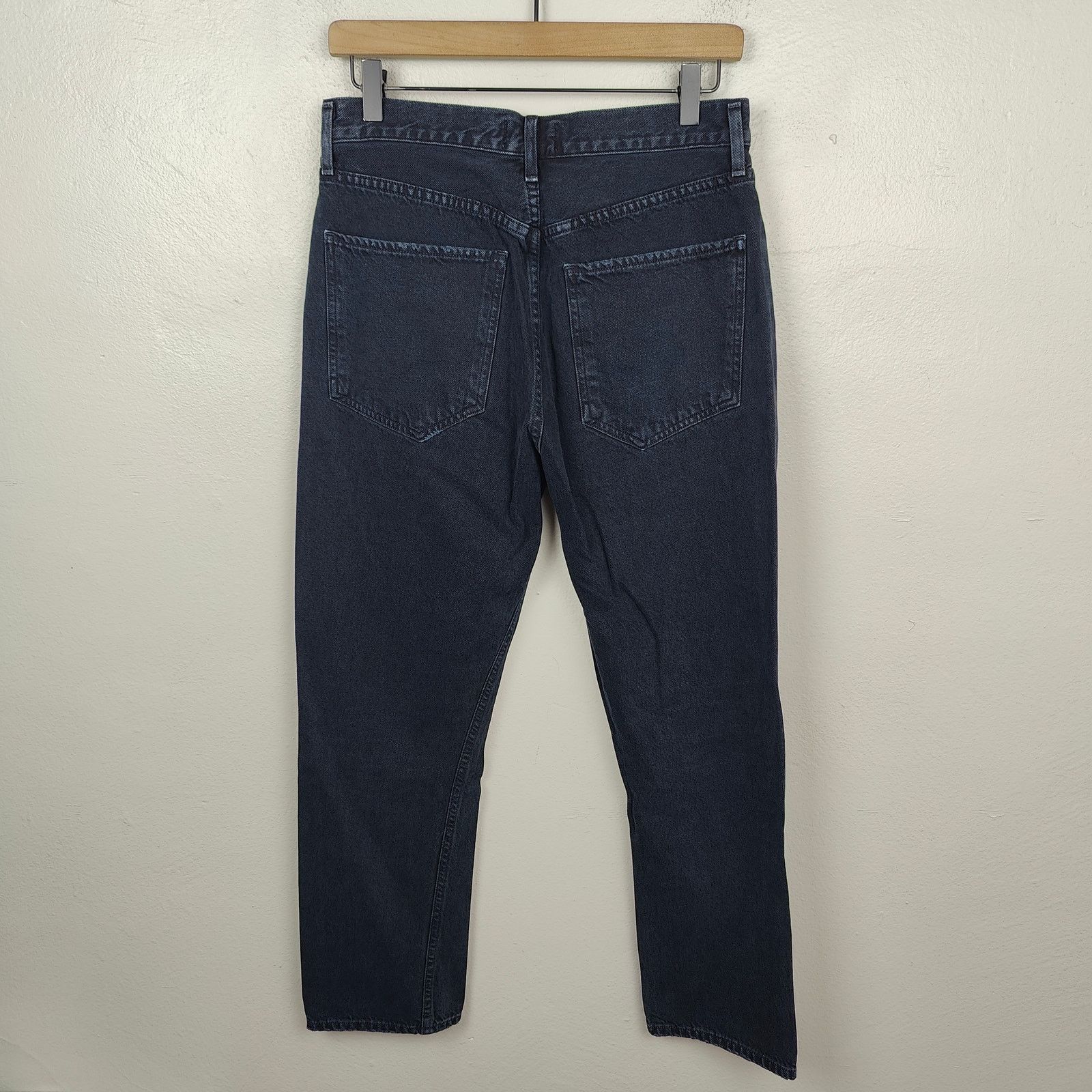 Agolde Agolde Riley High Rise Straight Crop Jeans Womens 29 Black Size 29" - 5 Thumbnail