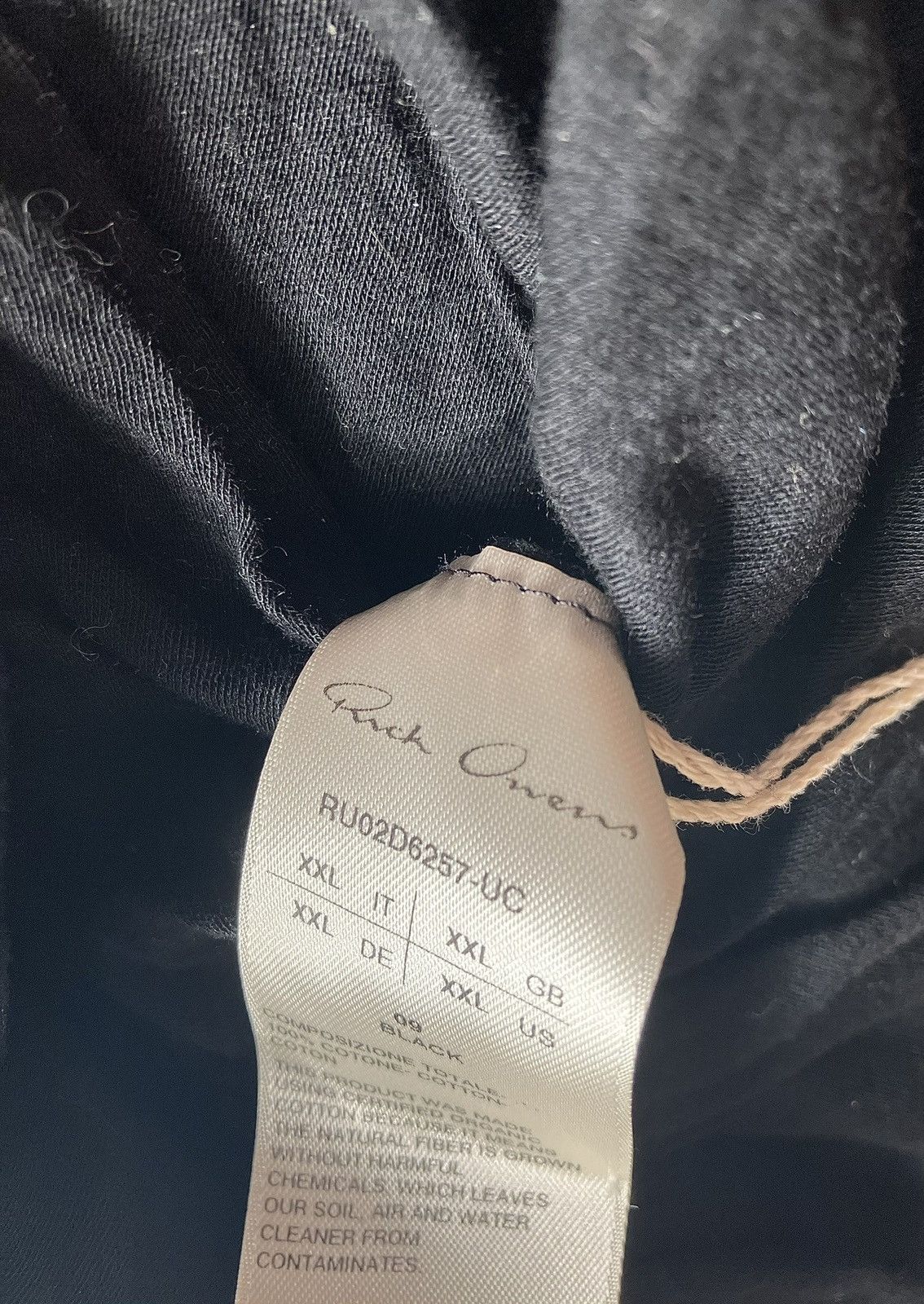 Rick Owens Rick Owens: Unstable Slim-Fit Cotton Jersey T-Shirt Black Size US XXL / EU 58 / 5 - 8 Thumbnail