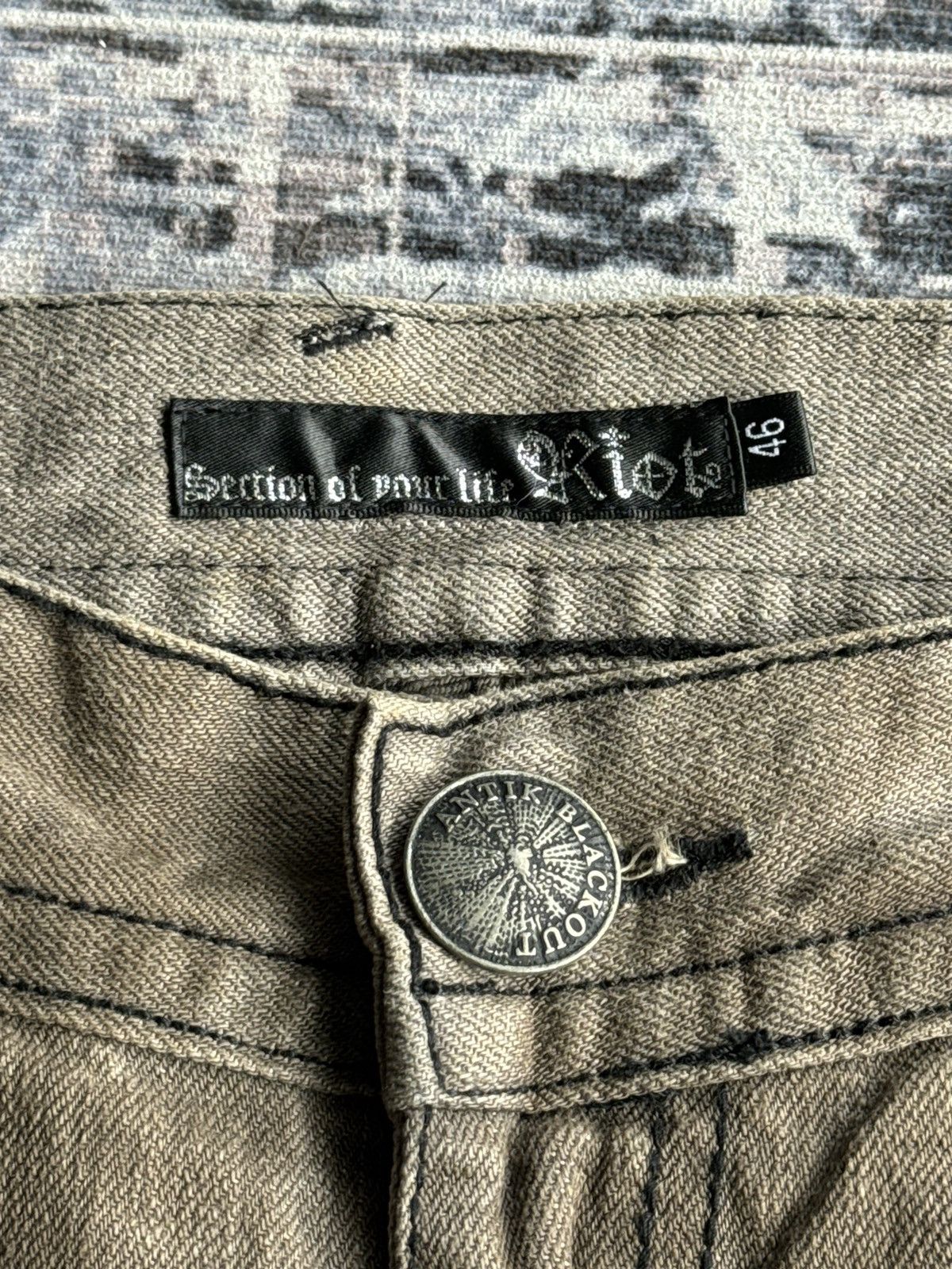 Japanese Brand RIOT Section of Pure Life Punk Flared Denim Size US 32 / EU 48 - 7 Thumbnail