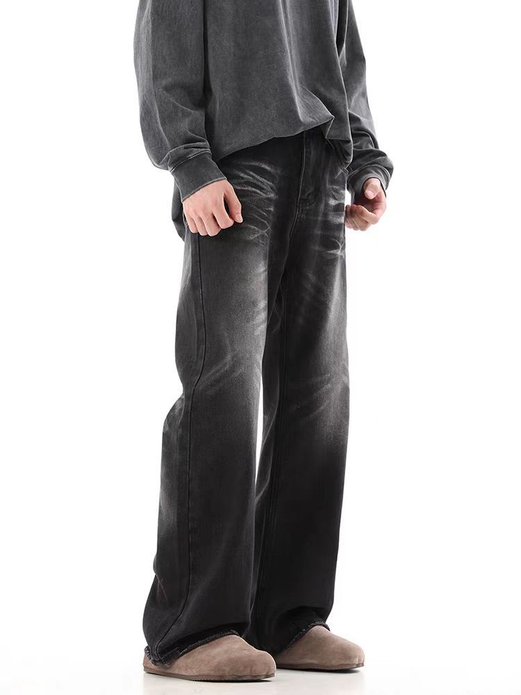 Jean Rinse-Washed Black Relaxed Fit Jeans Size US 32 / EU 48 - 3 Thumbnail