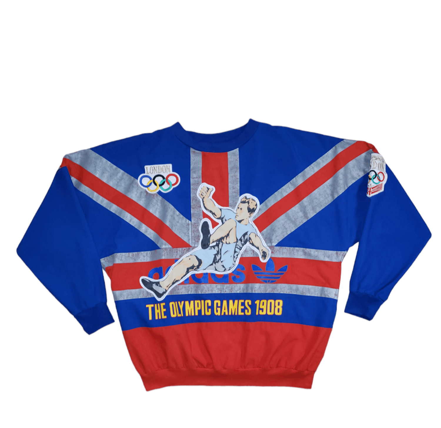 Adidas Vintage 80s adidas England Olympics Sweatshirt Size US L / EU 52-54 / 3 - 1 Thumbnail