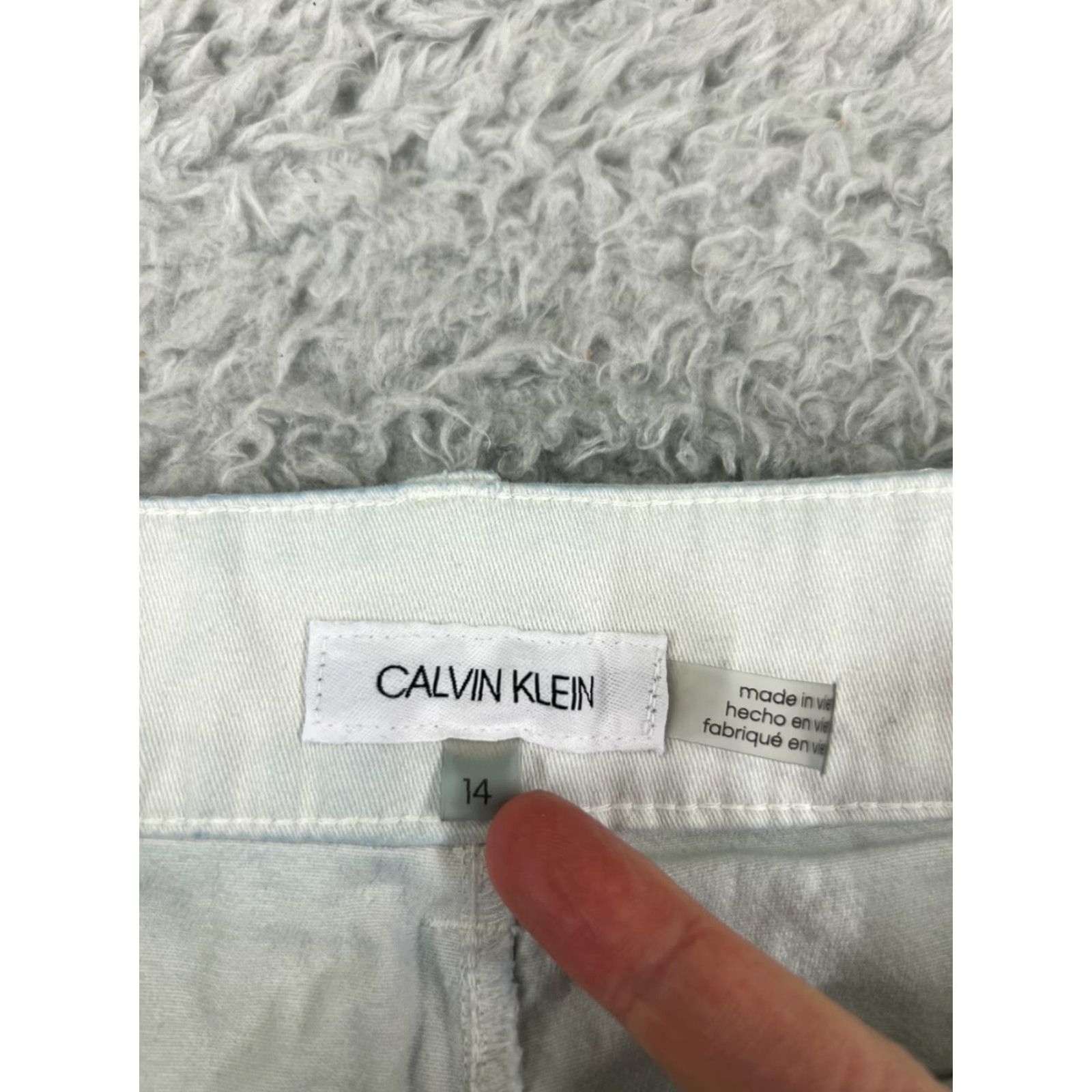 Calvin Klein Calvin Klein Jeans Women 14 Blue Denim Light Wash Tapered Cotton 33x26 Size 36" / US 14 / IT 50 - 6 Thumbnail