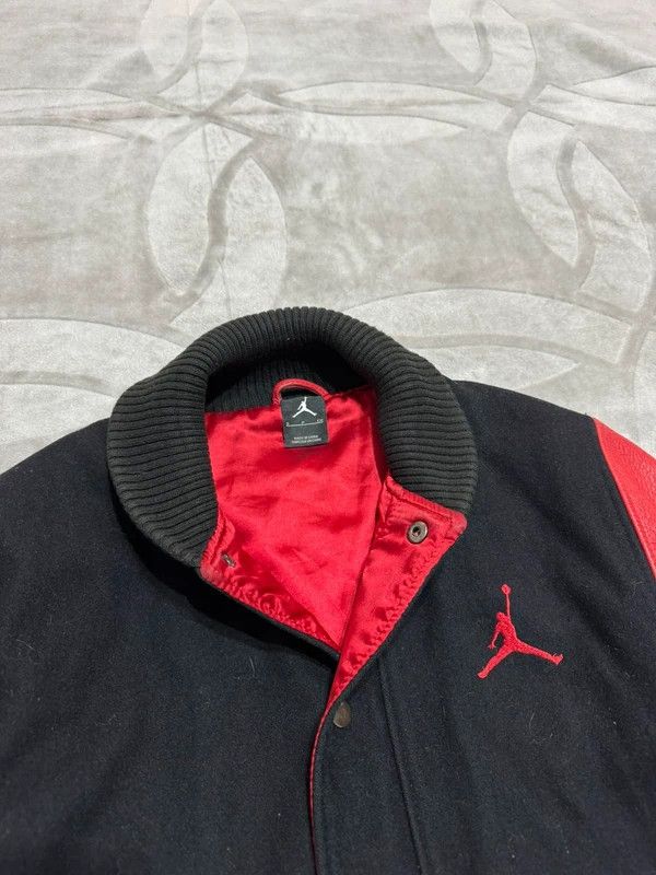 Jordan Brand Jordan Varsity Bomber Leather Jacket Letterman Wool 2010 S Size US S / EU 44-46 / 1 - 6 Thumbnail